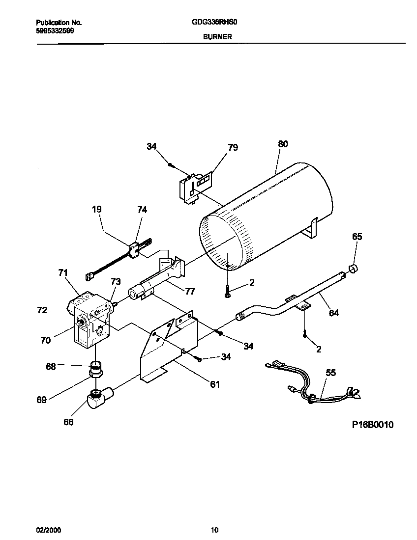 06 - P16B0010 BURNER,VALVE