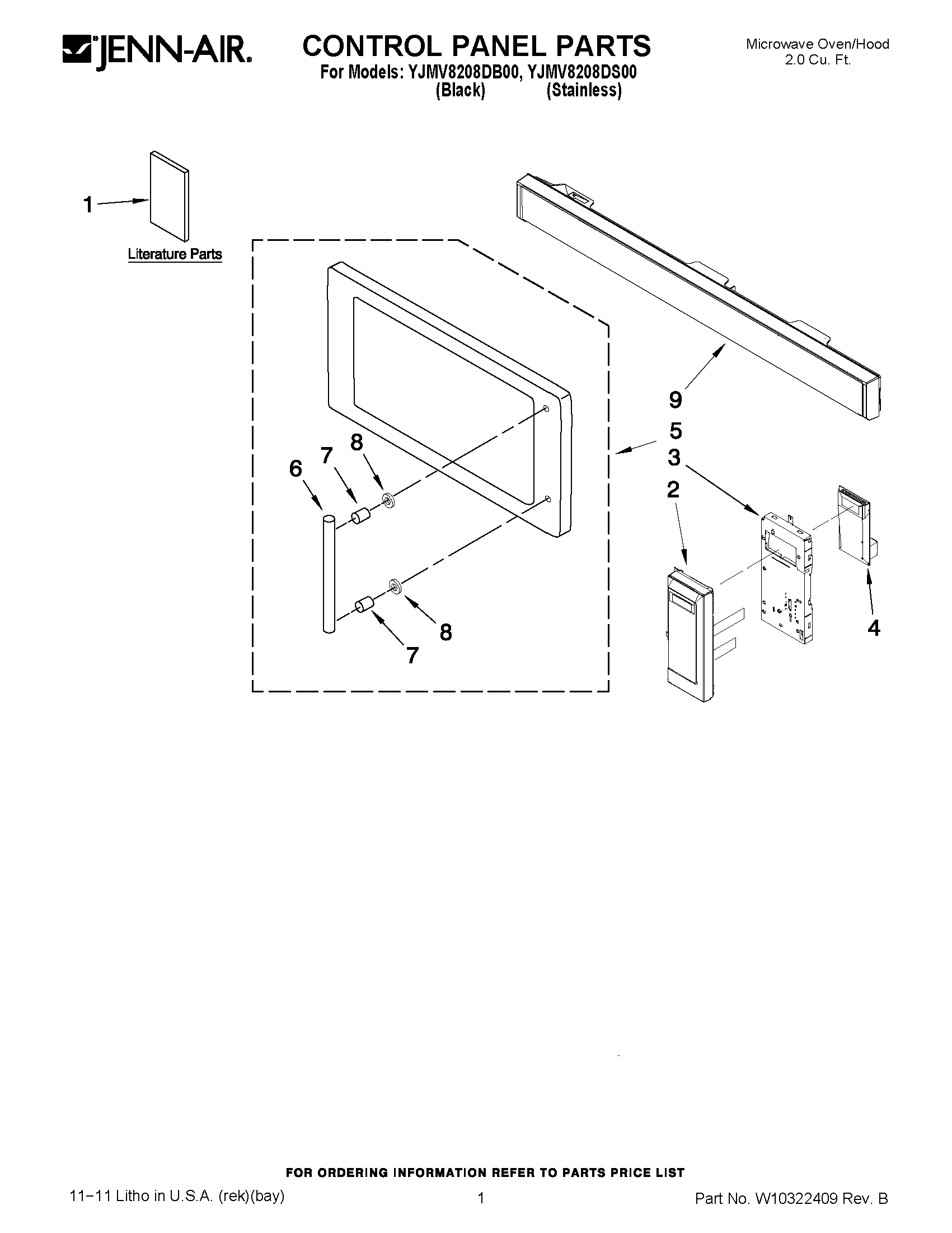 01 - CONTROL PANEL PARTS