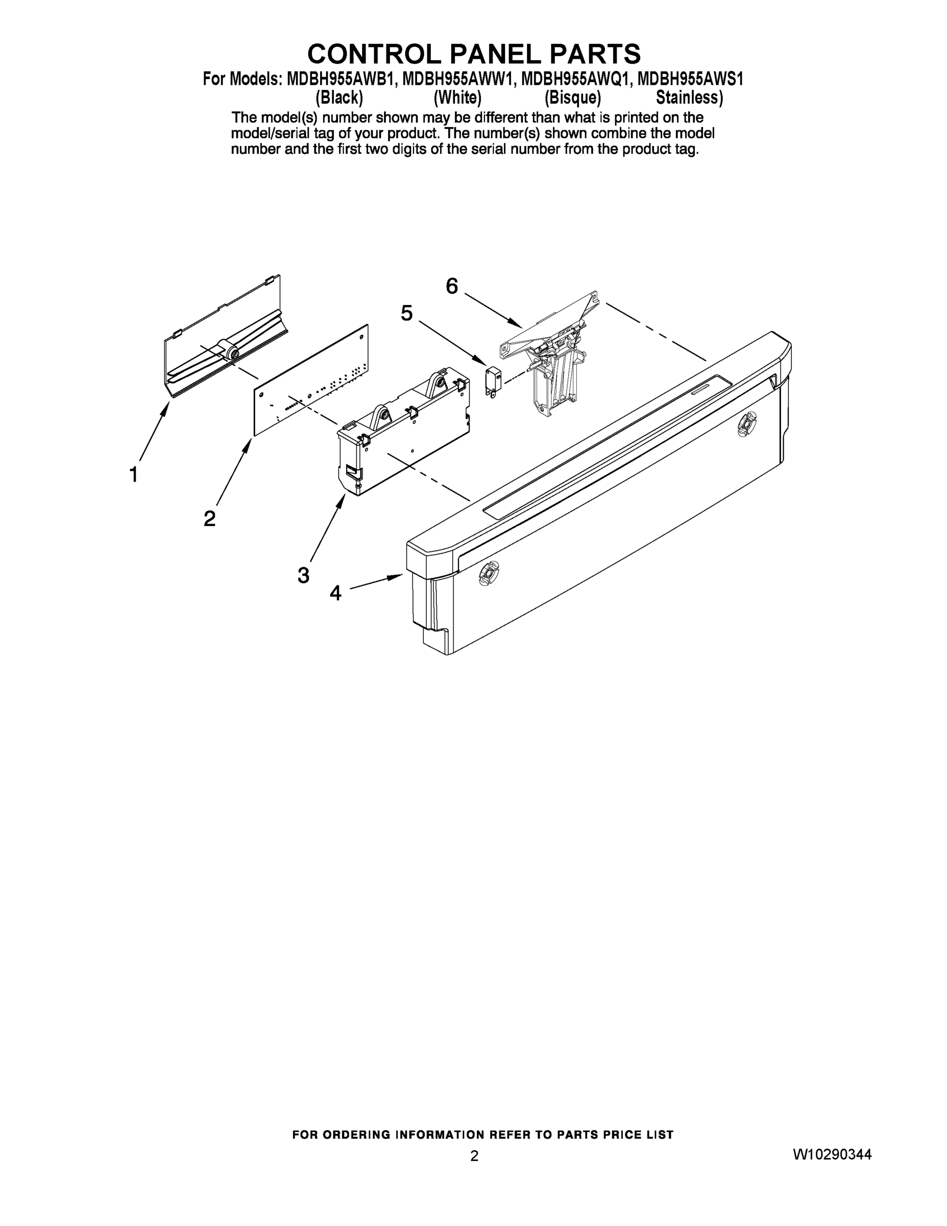 02 - CONTROL PANEL PARTS