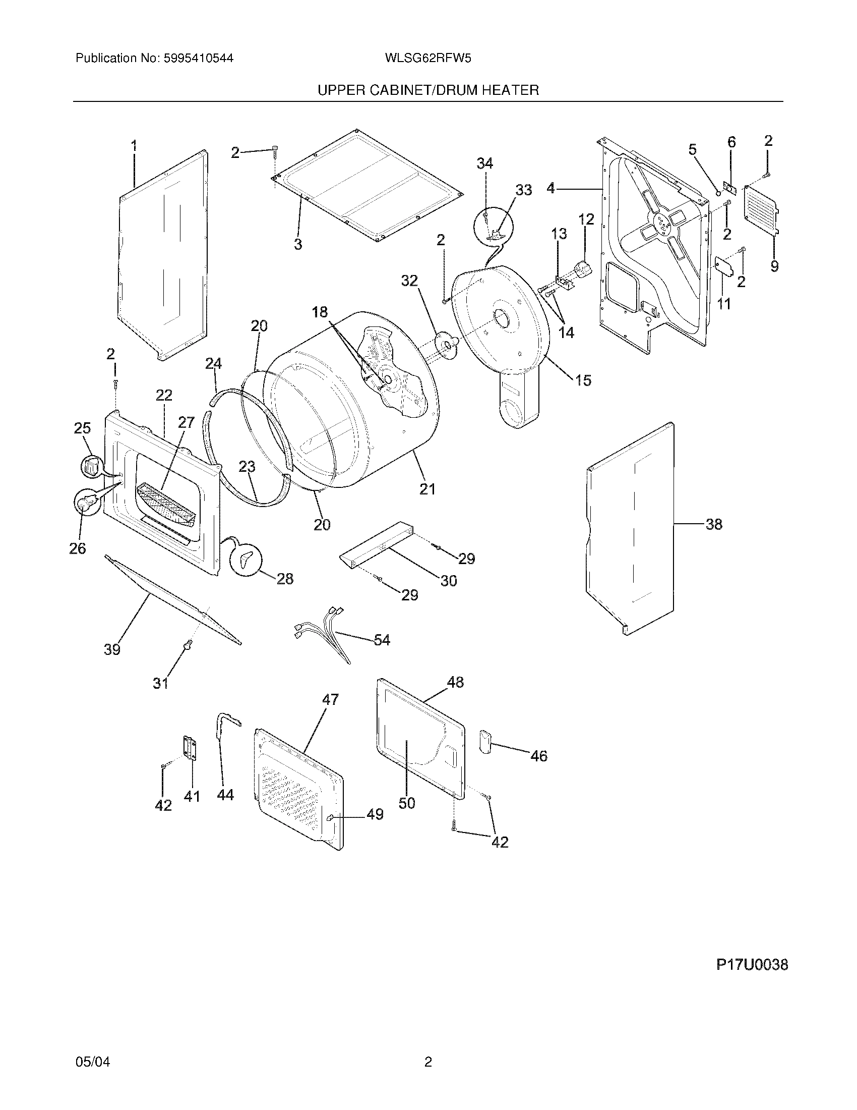 03 - UPPER CABINET/DRUM HEATER