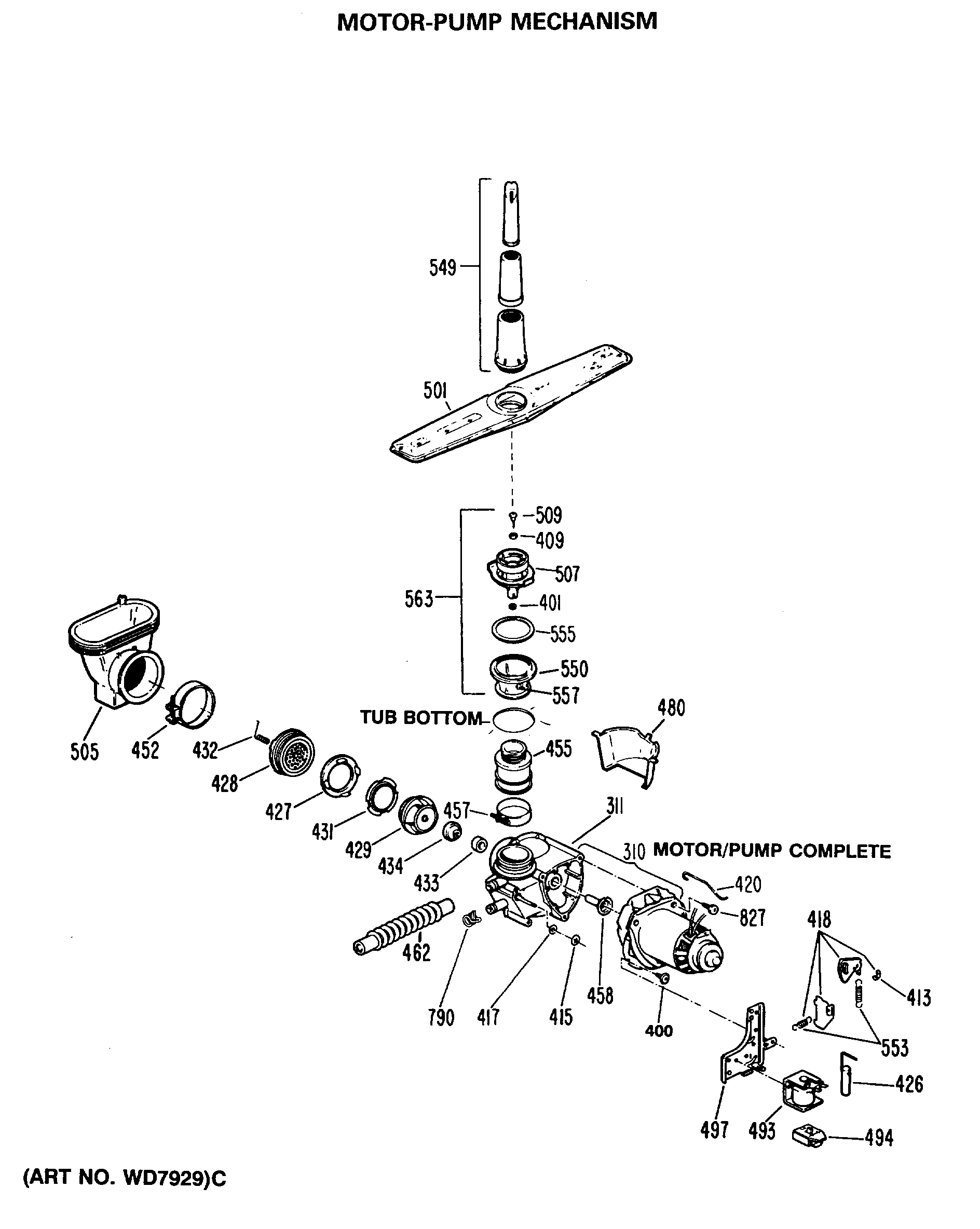 MOTOR-PUMP MECHANISM