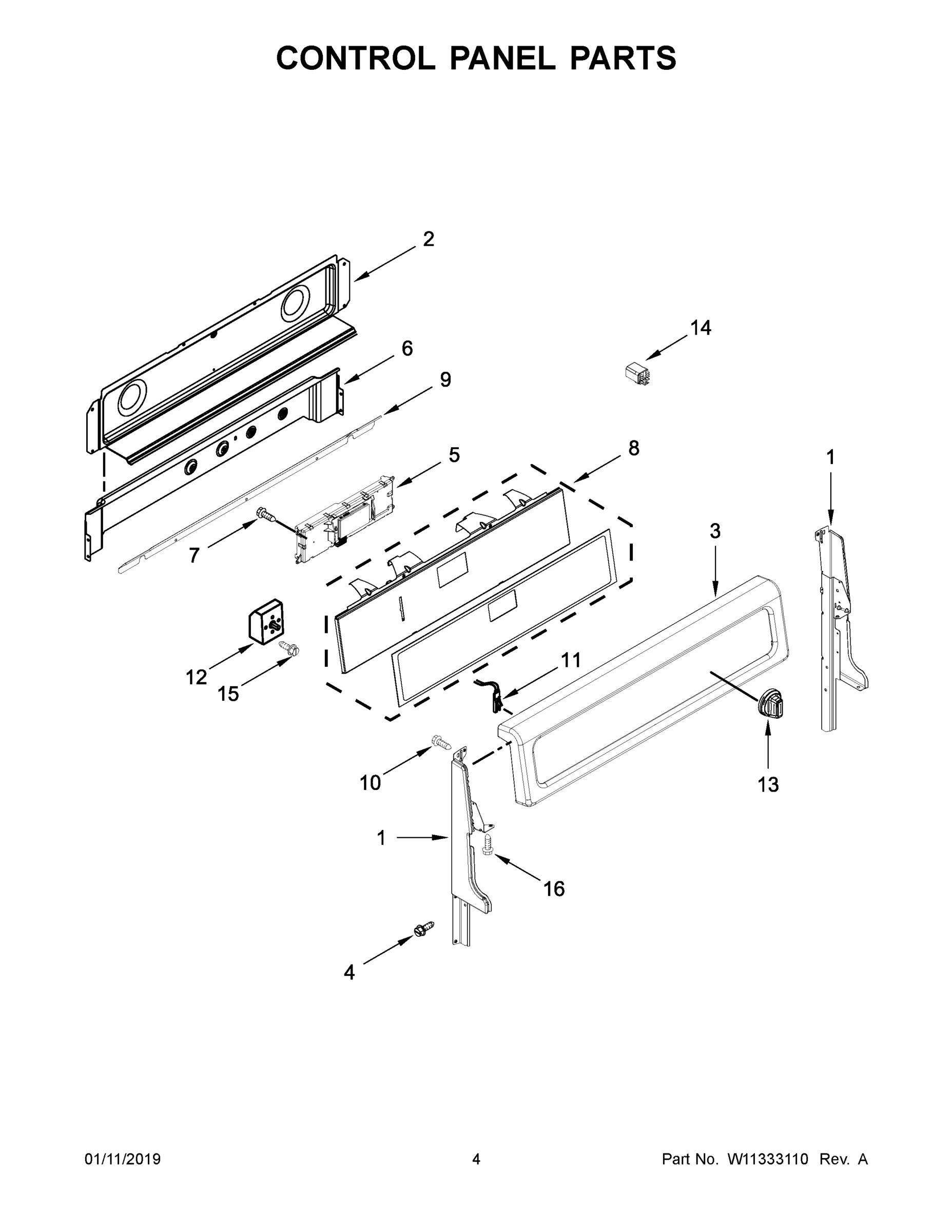 03 - CONTROL PANEL PARTS