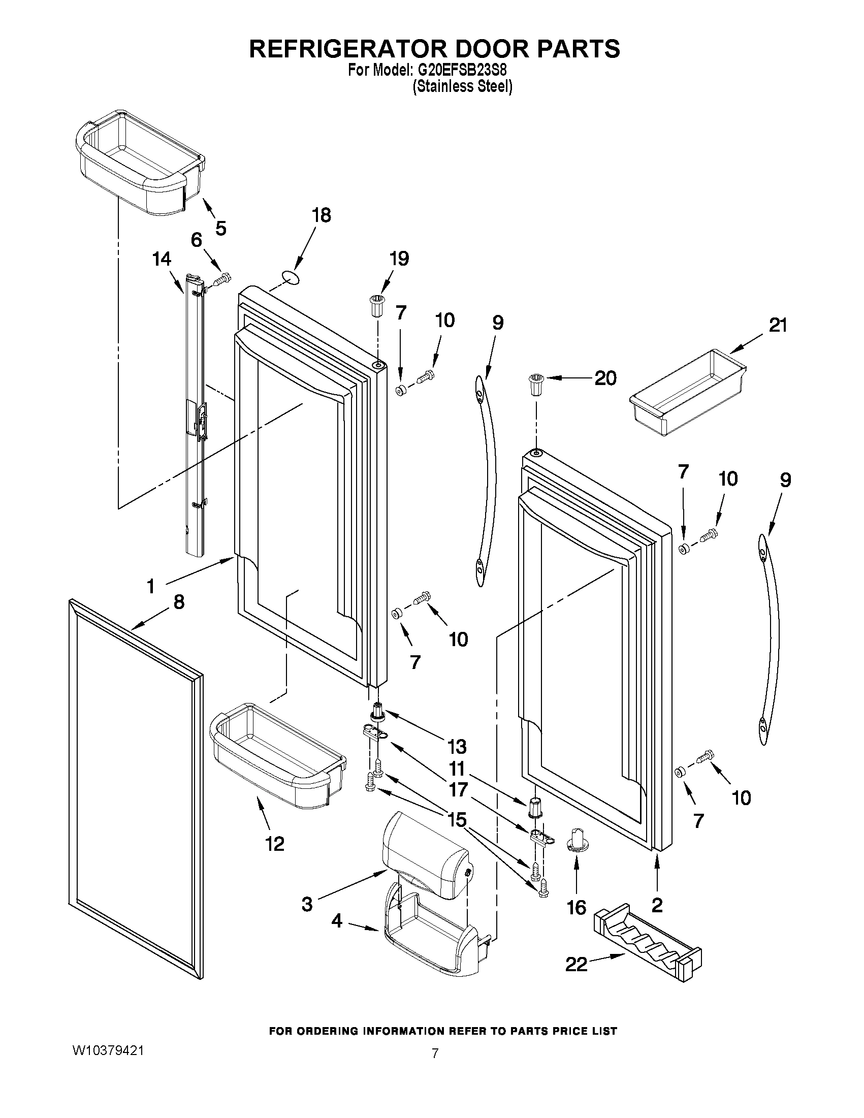 04 - REFRIGERATOR DOOR PARTS