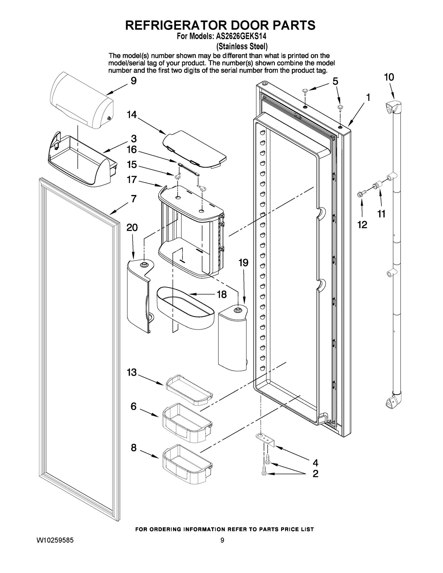 06 - REFRIGERATOR DOOR PARTS