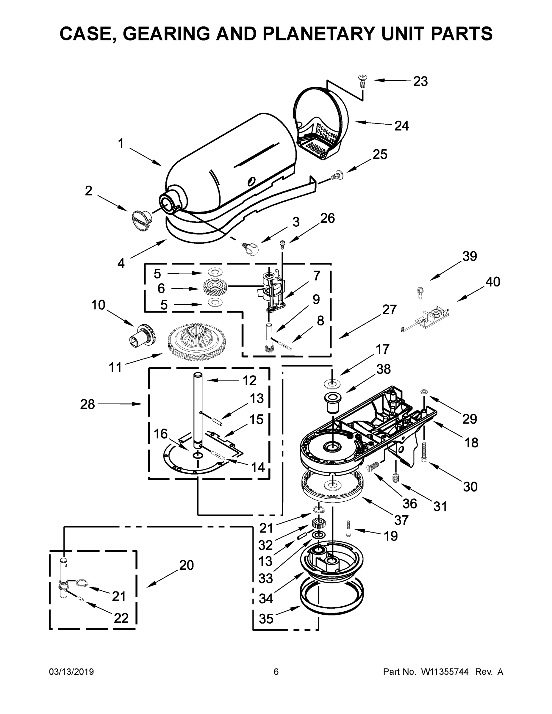 04 - CASE, GEARING AND PLANETARY UNIT PARTS