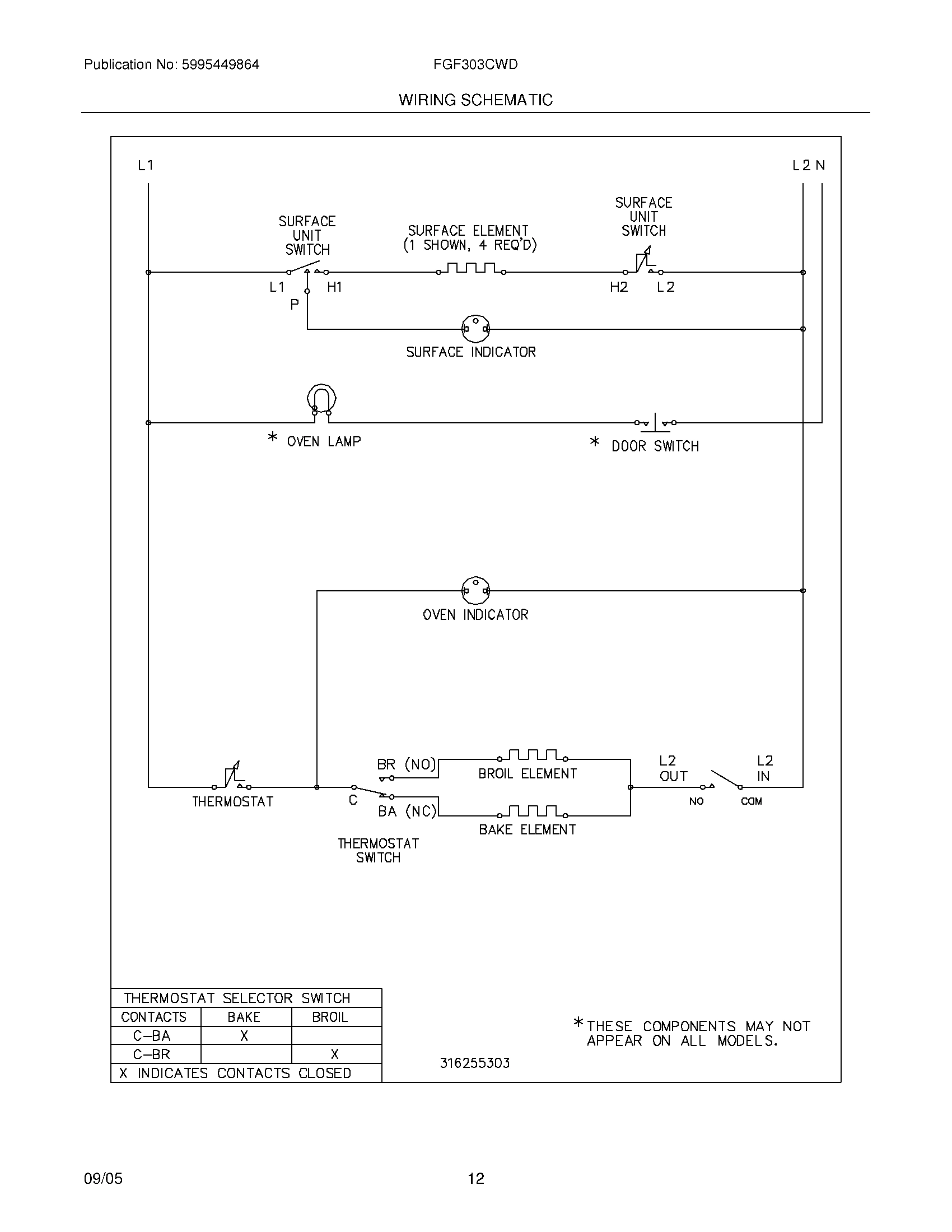 12 - WIRING SCHEMATIC