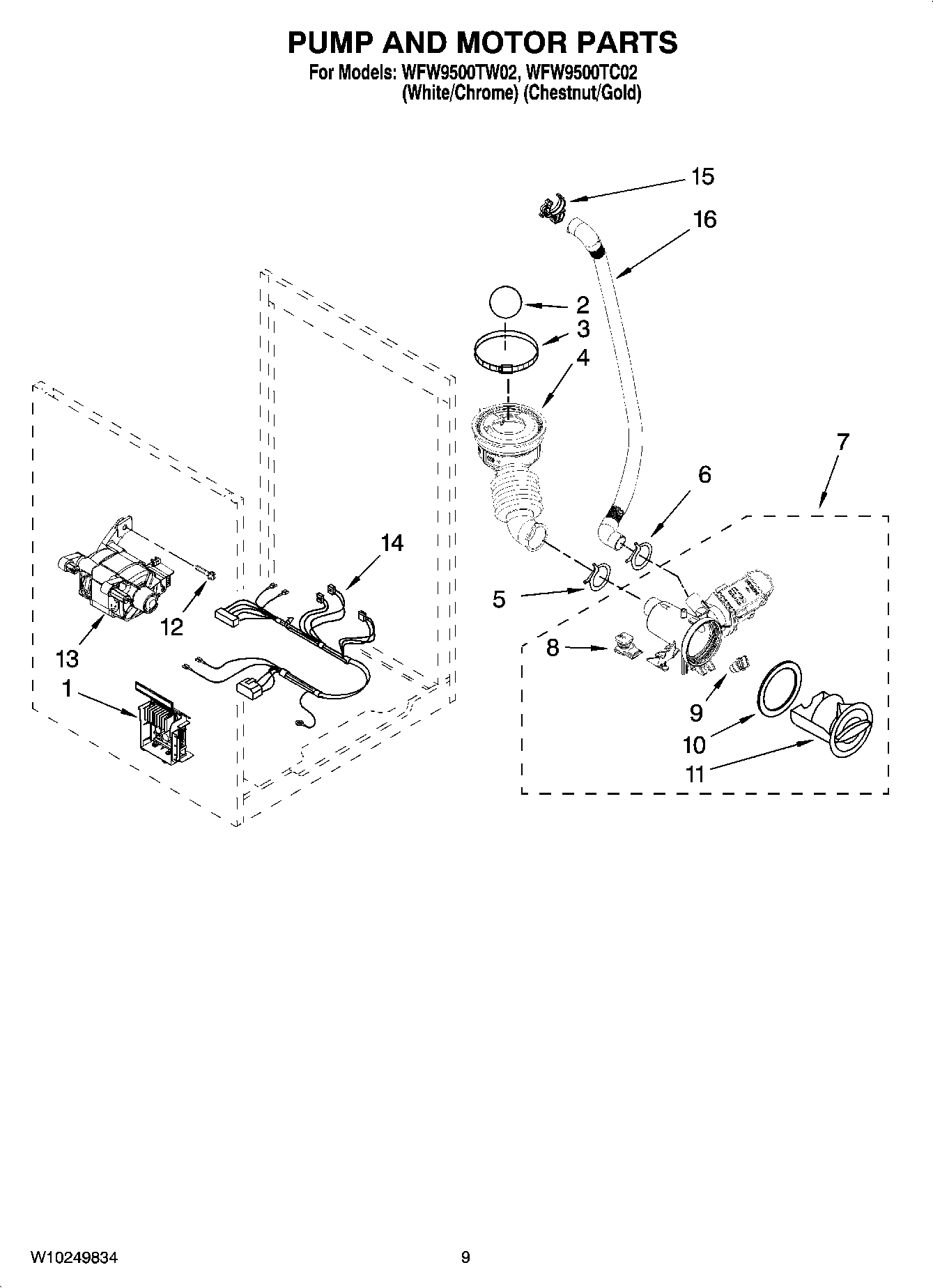 06 - PUMP AND MOTOR PARTS, OPTIONAL PARTS (NOT INCLUDED)