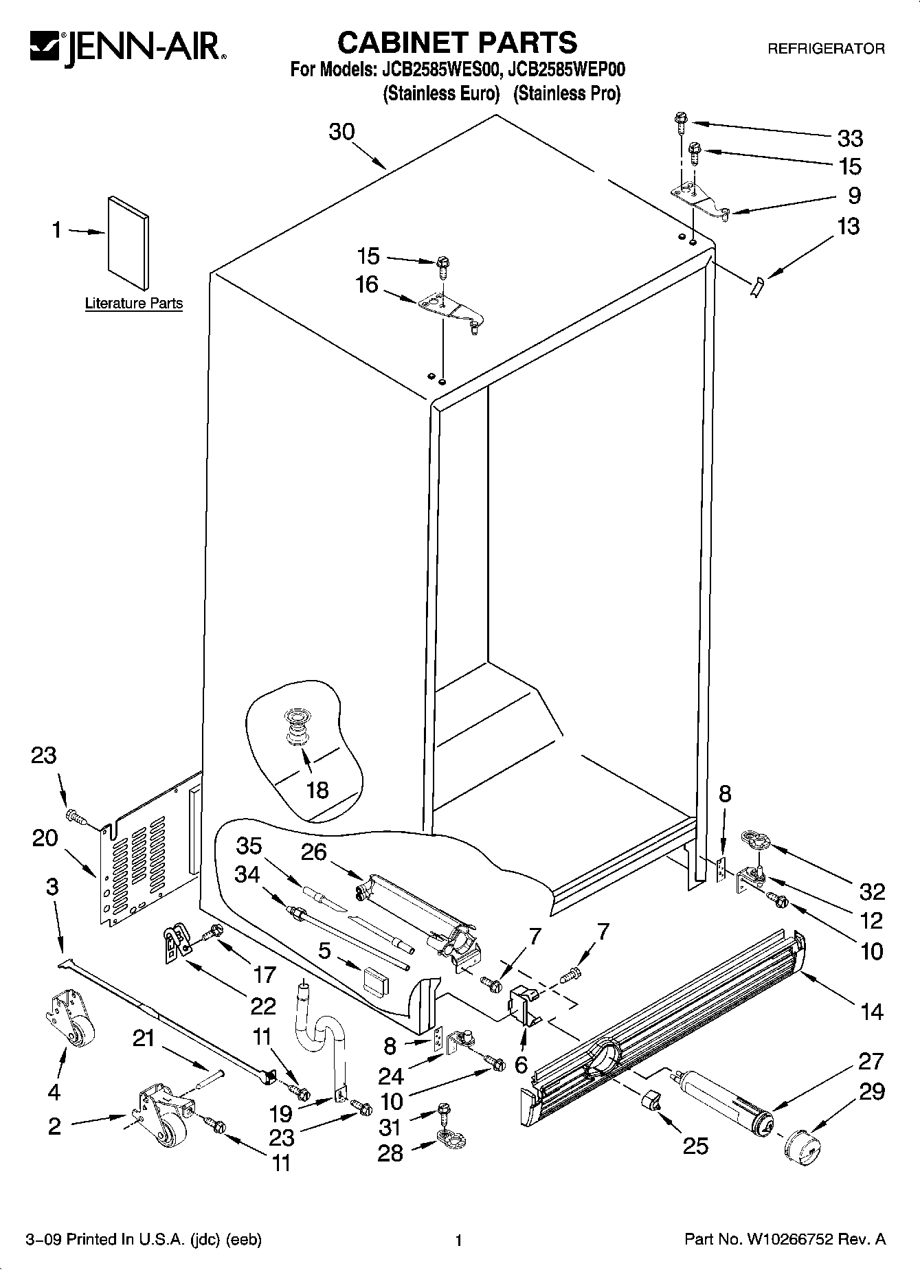 01 - CABINET PARTS