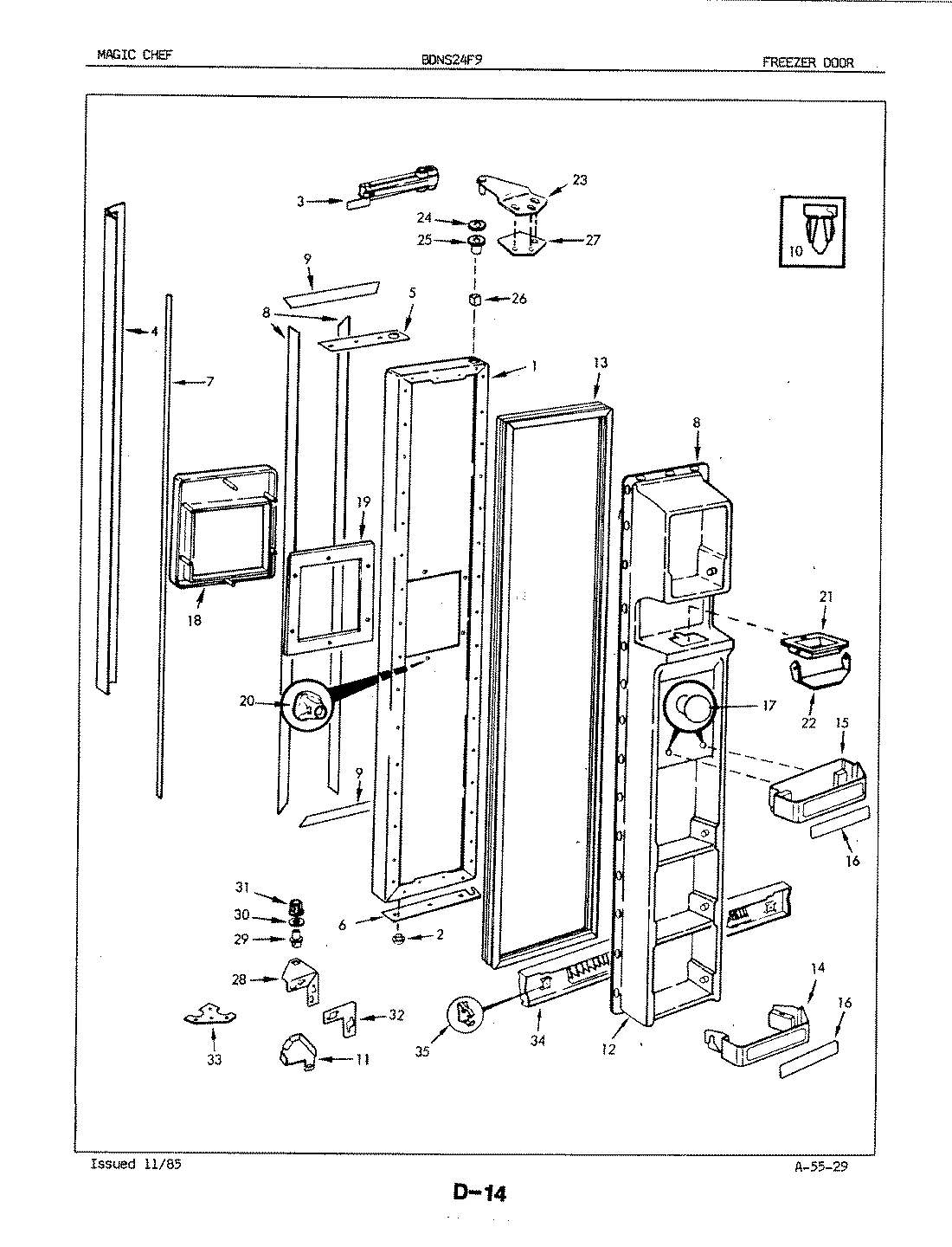02 - FREEZER DOOR