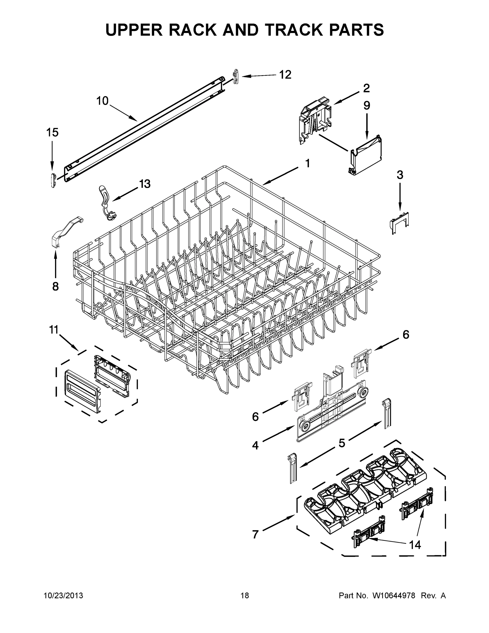 10 - UPPER RACK AND TRACK PARTS