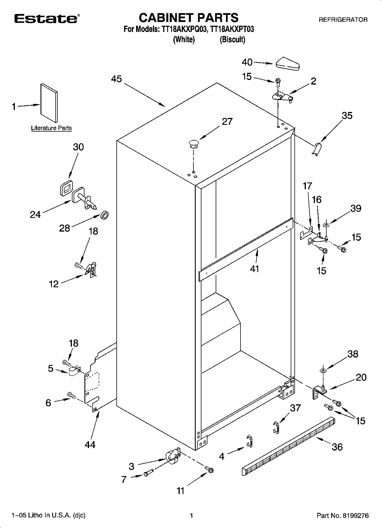 01 - CABINET PARTS