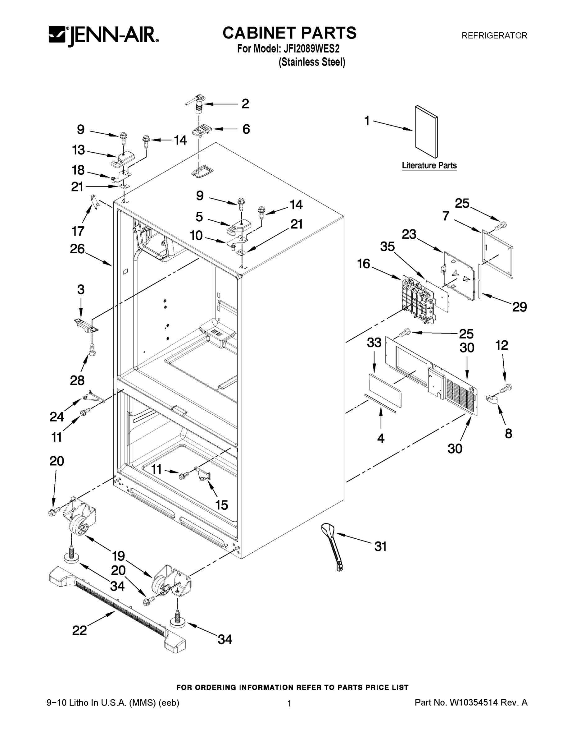 01 - CABINET PARTS