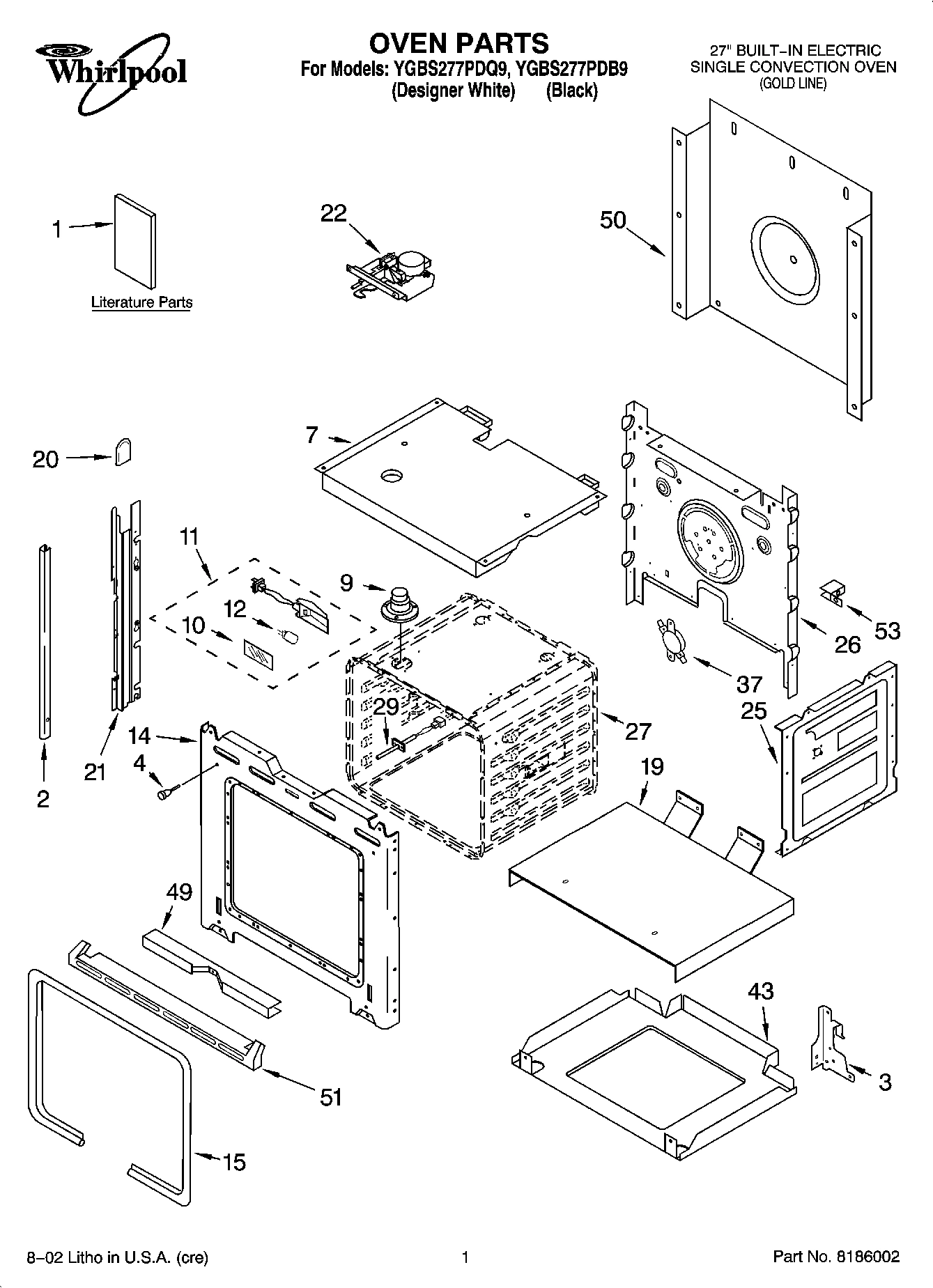 01 - OVEN PARTS
