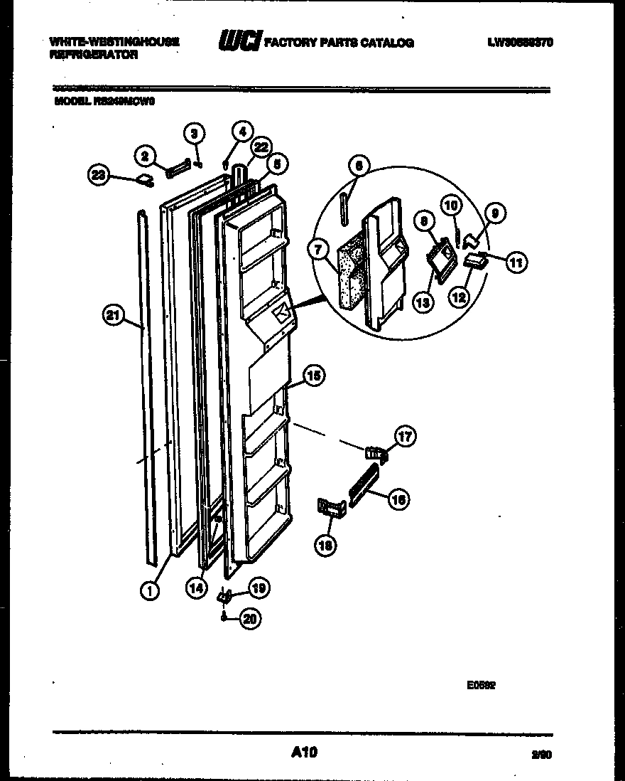 02 - FREEZER DOOR PARTS