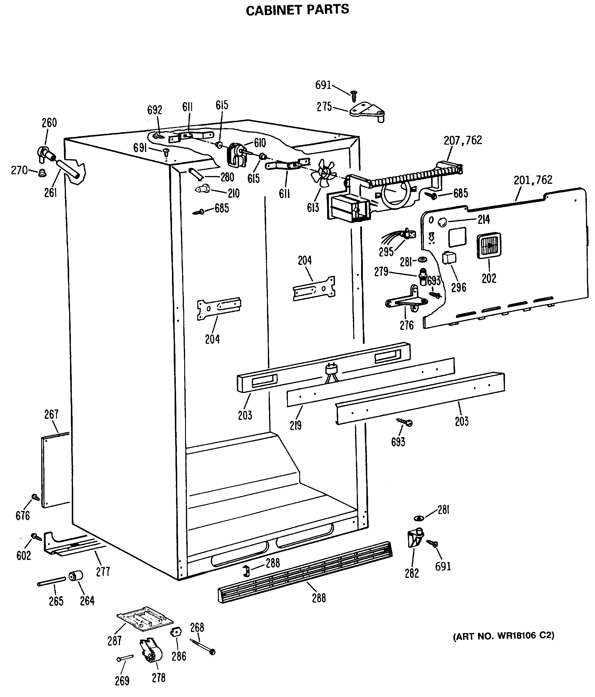 CABINET PARTS