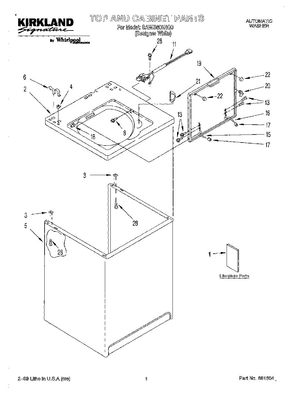 01 - TOP AND CABINET, LITERATURE