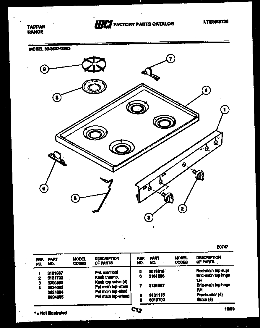 03 - COOKTOP PARTS