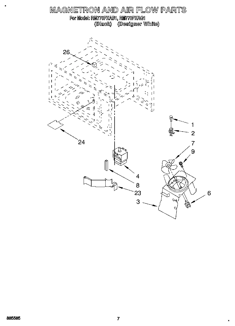 05 - MAGNETRON AND AIR FLOW, OPTIONAL