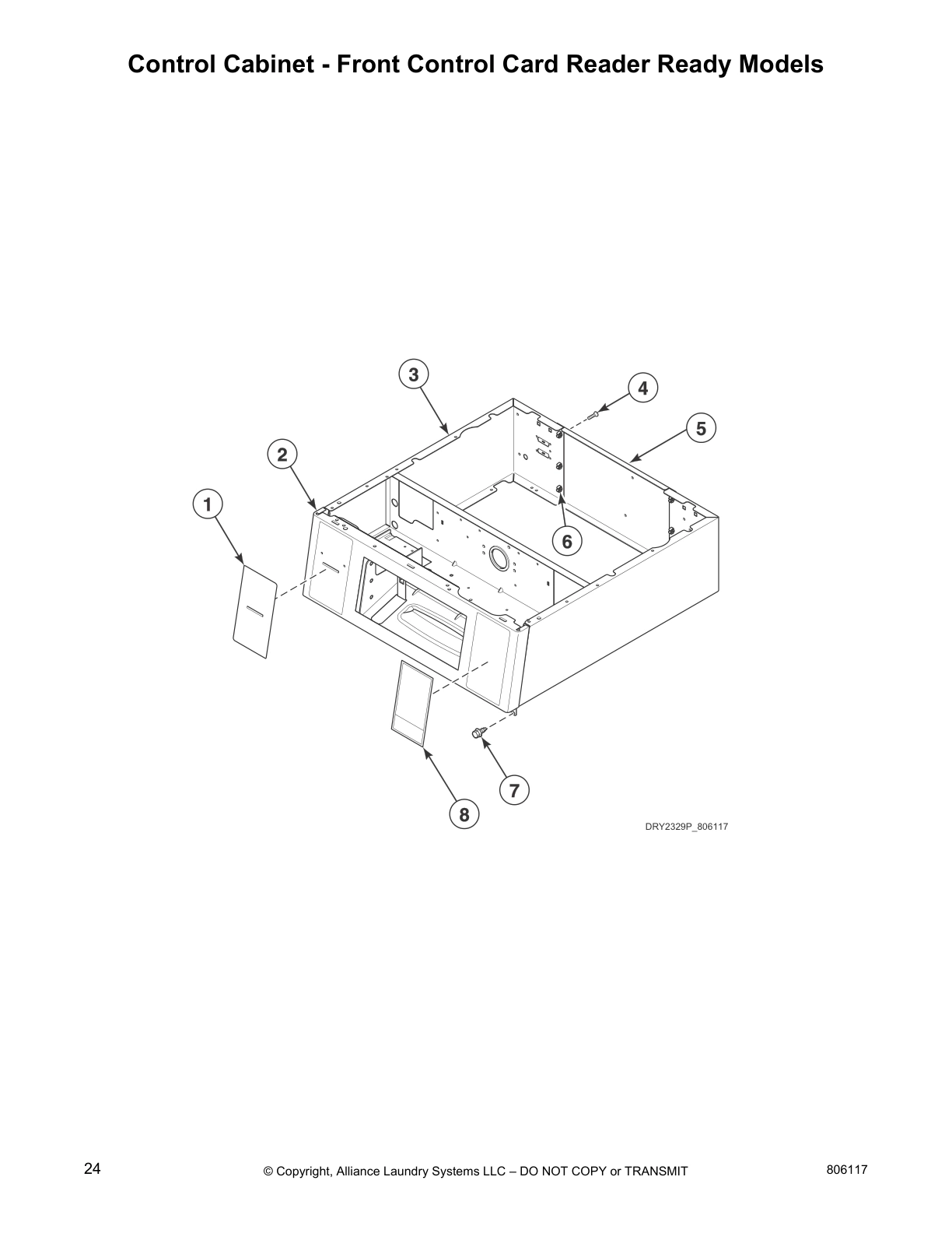 Control Cabinet - Front Control Card Reader Ready Models