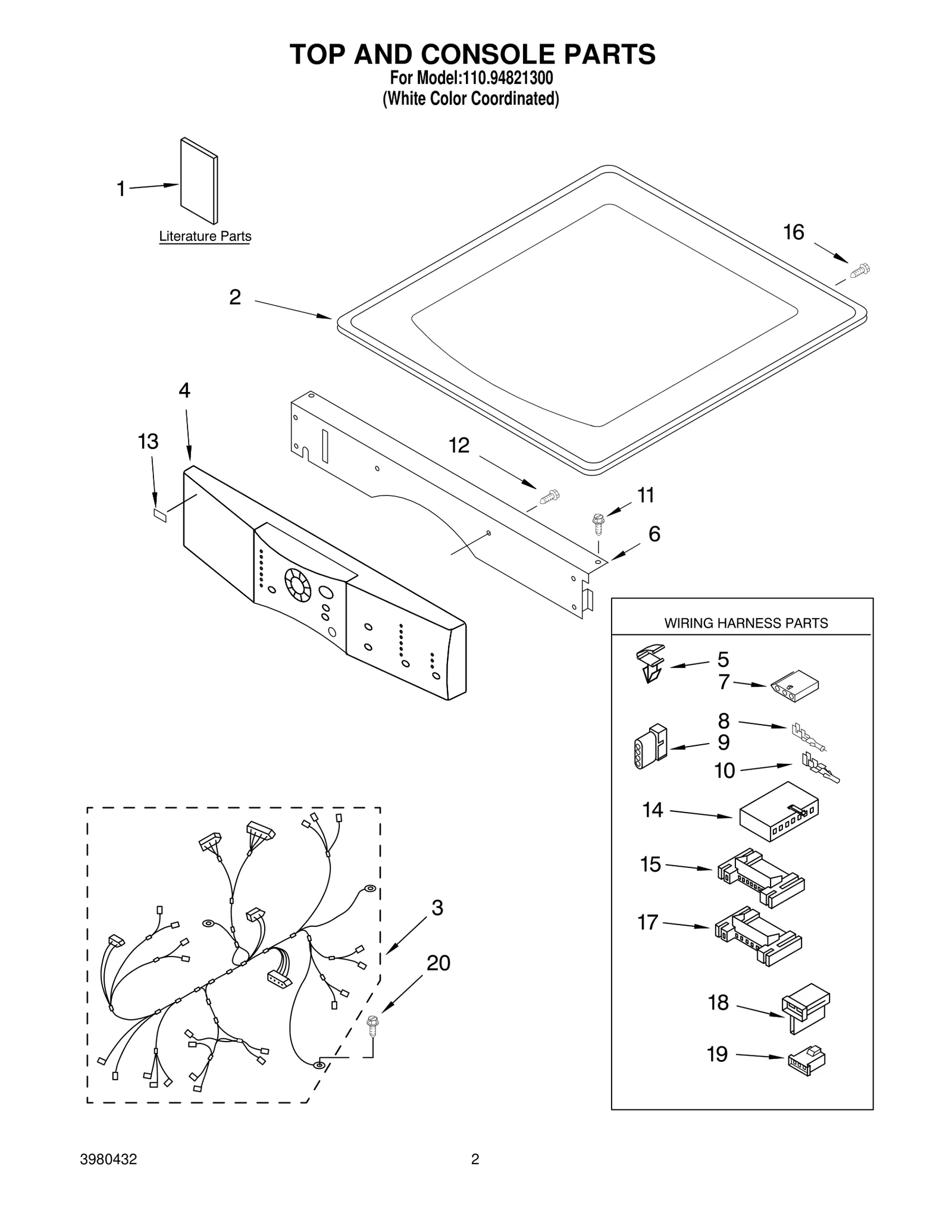 TOP AND CONSOLE PARTS