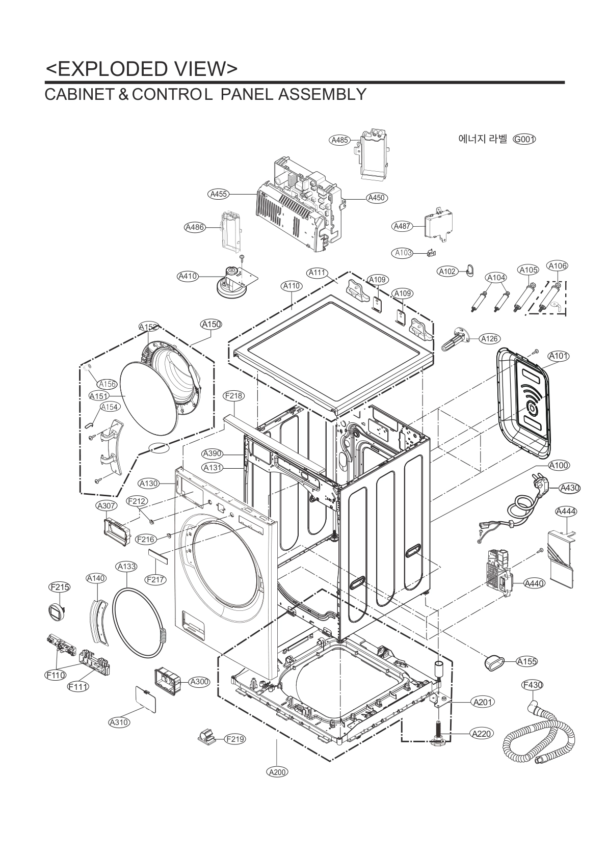 CABINET & CONTROL PANEL ASSEMBLY