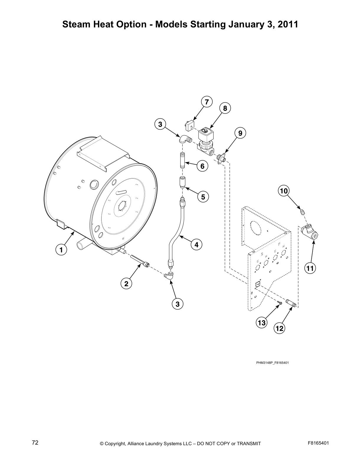 Steam Heat Option - Models Starting January 3, 2011