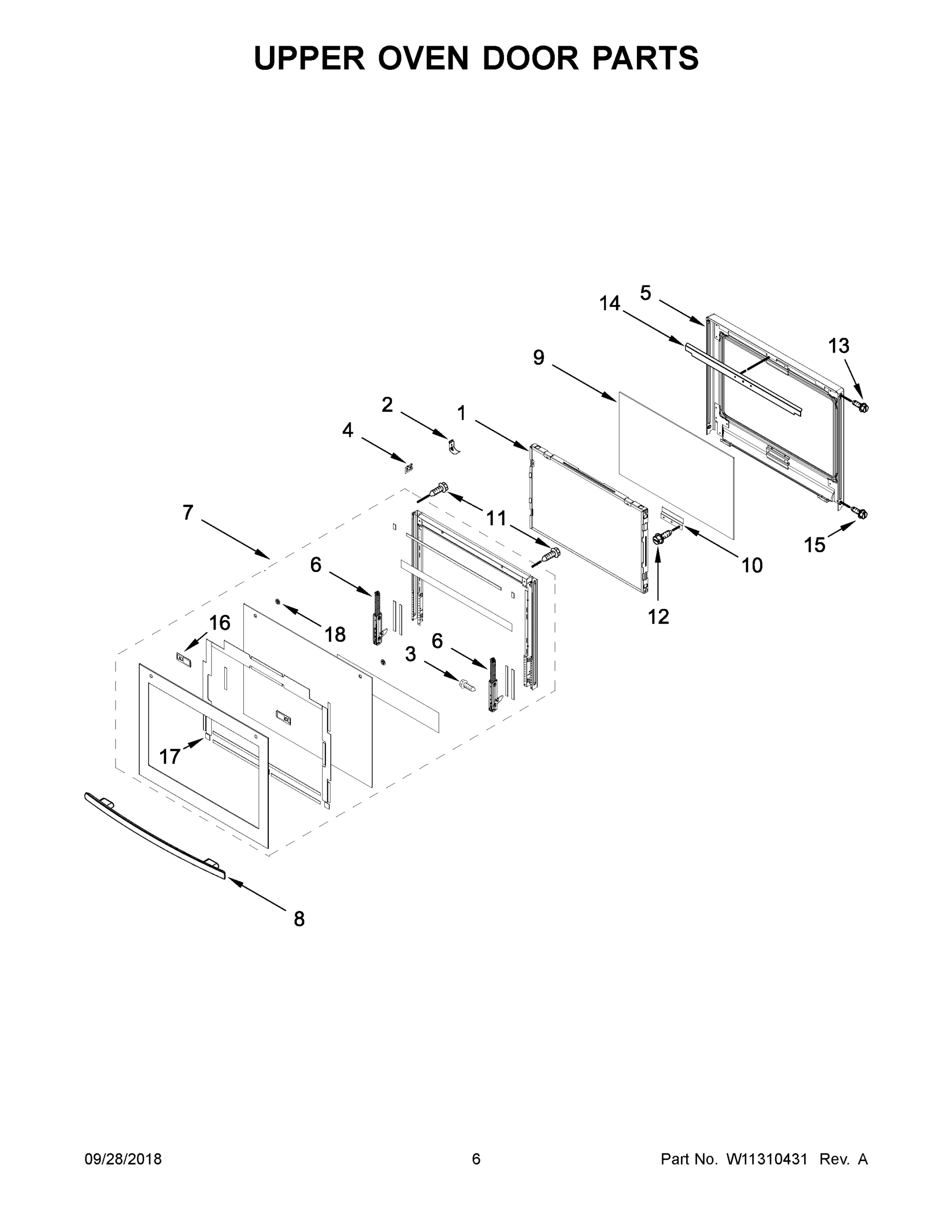 04 - UPPER OVEN DOOR PARTS