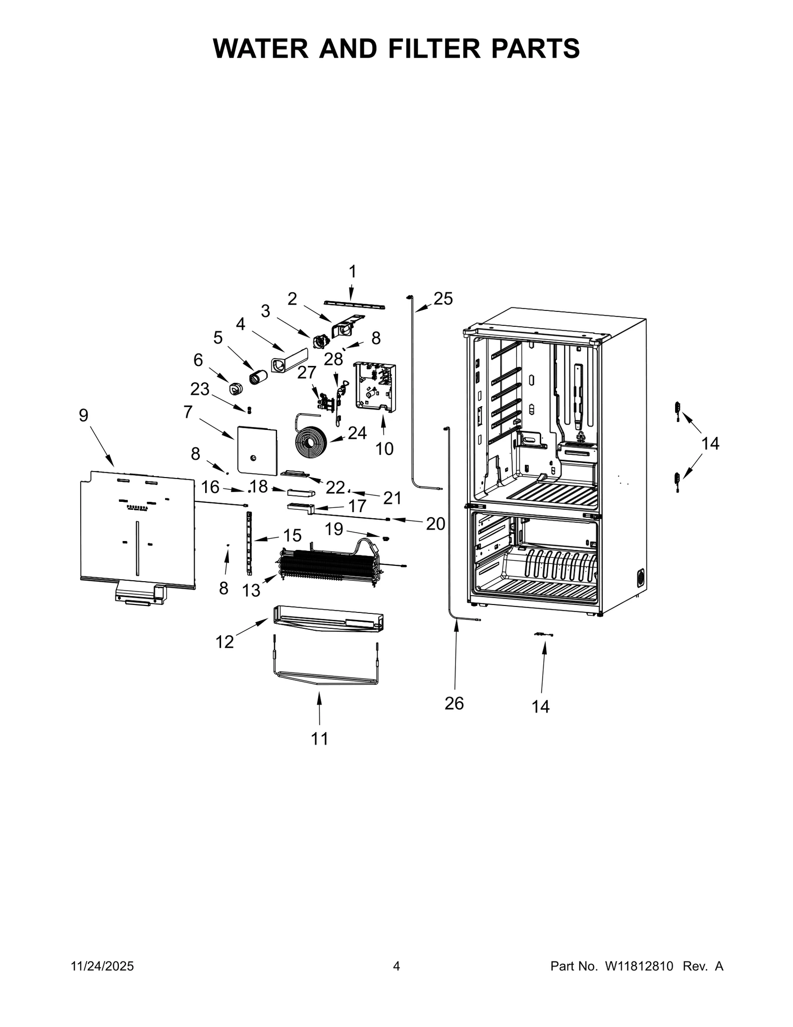 WATER AND FILTER PARTS