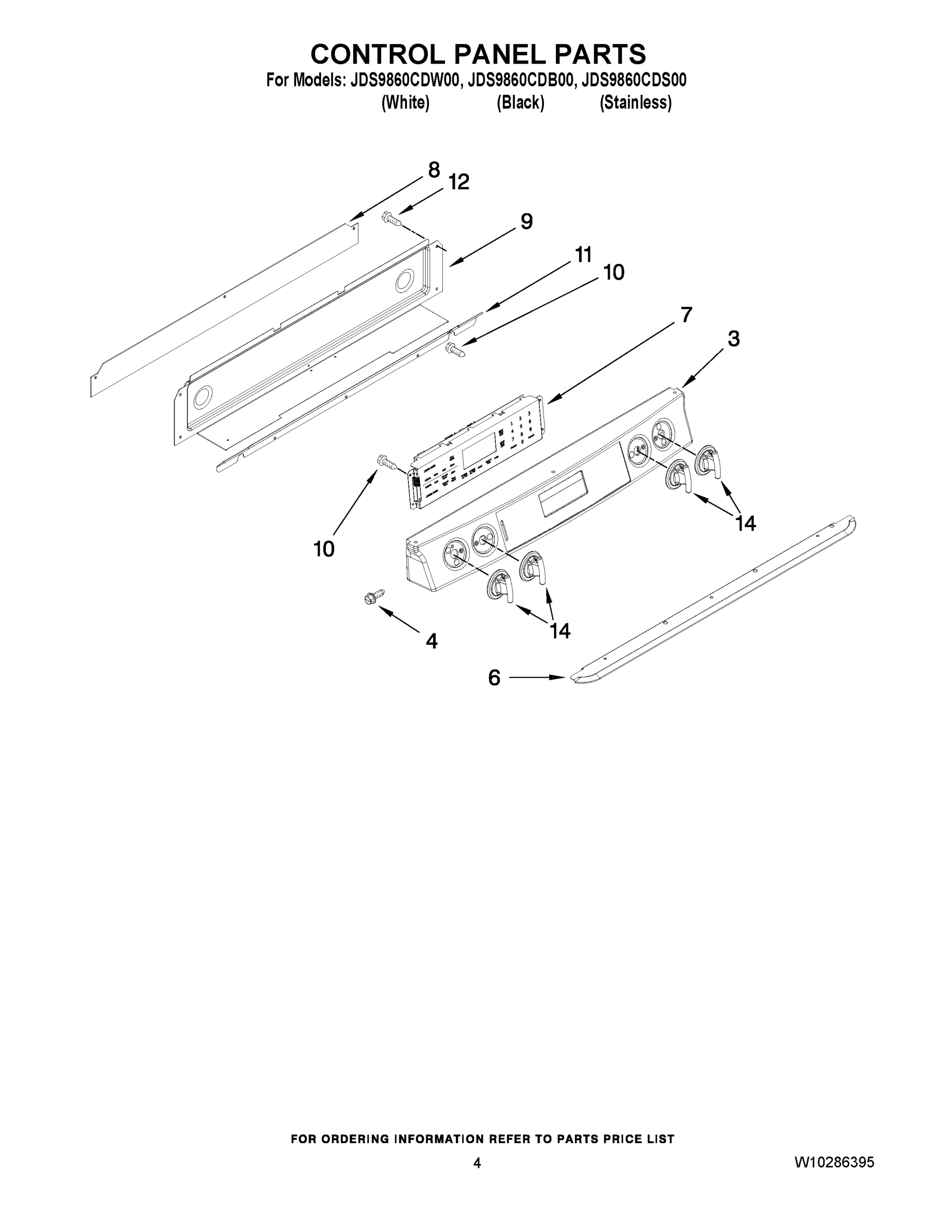03 - CONTROL PANEL PARTS