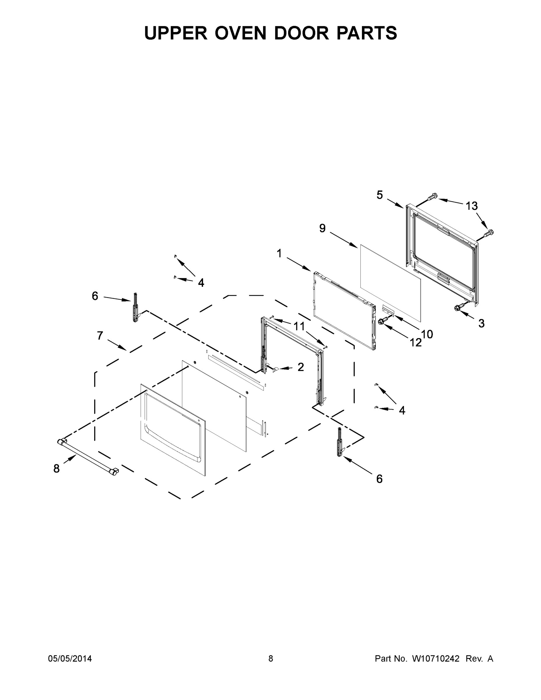 05 - UPPER OVEN DOOR PARTS