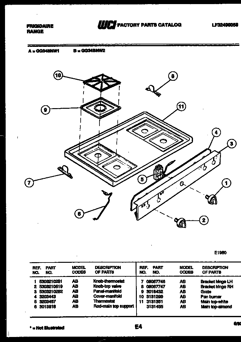 03 - COOKTOP PARTS