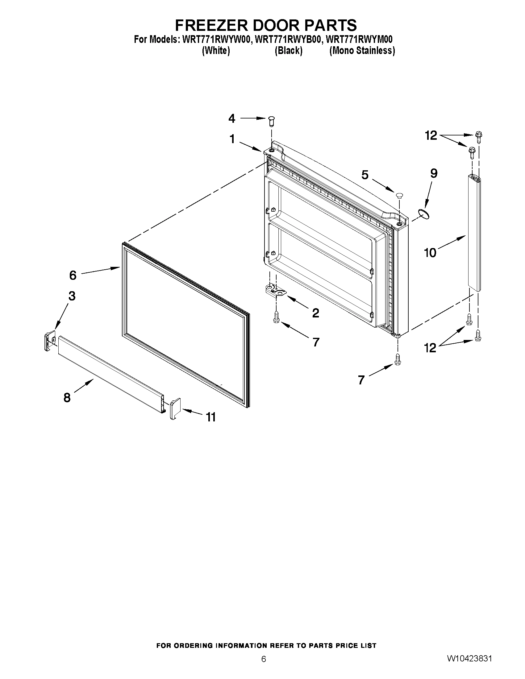 04 - FREEZER DOOR PARTS
