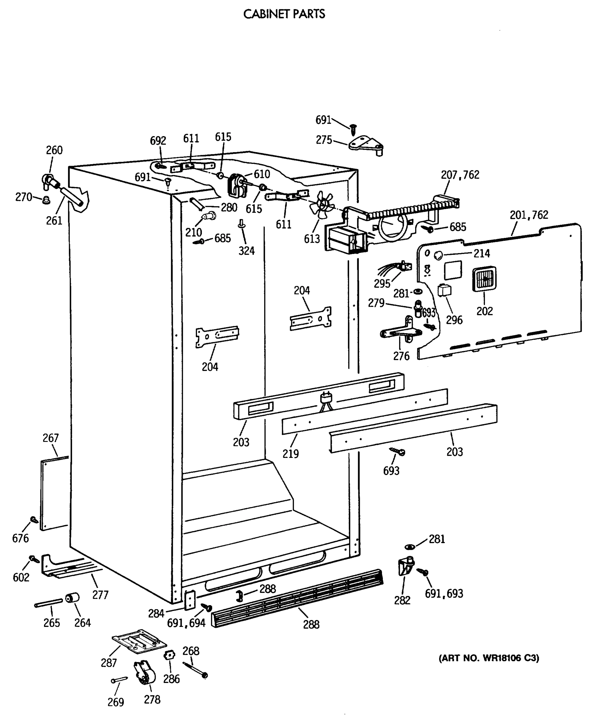 CABINET PARTS
