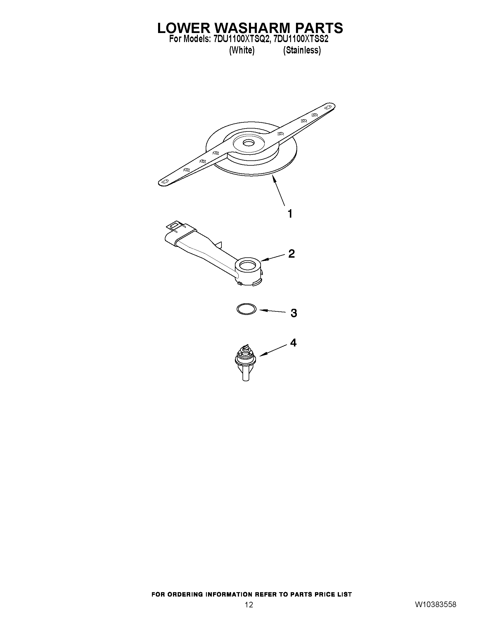 10 - LOWER WASHARM PARTS