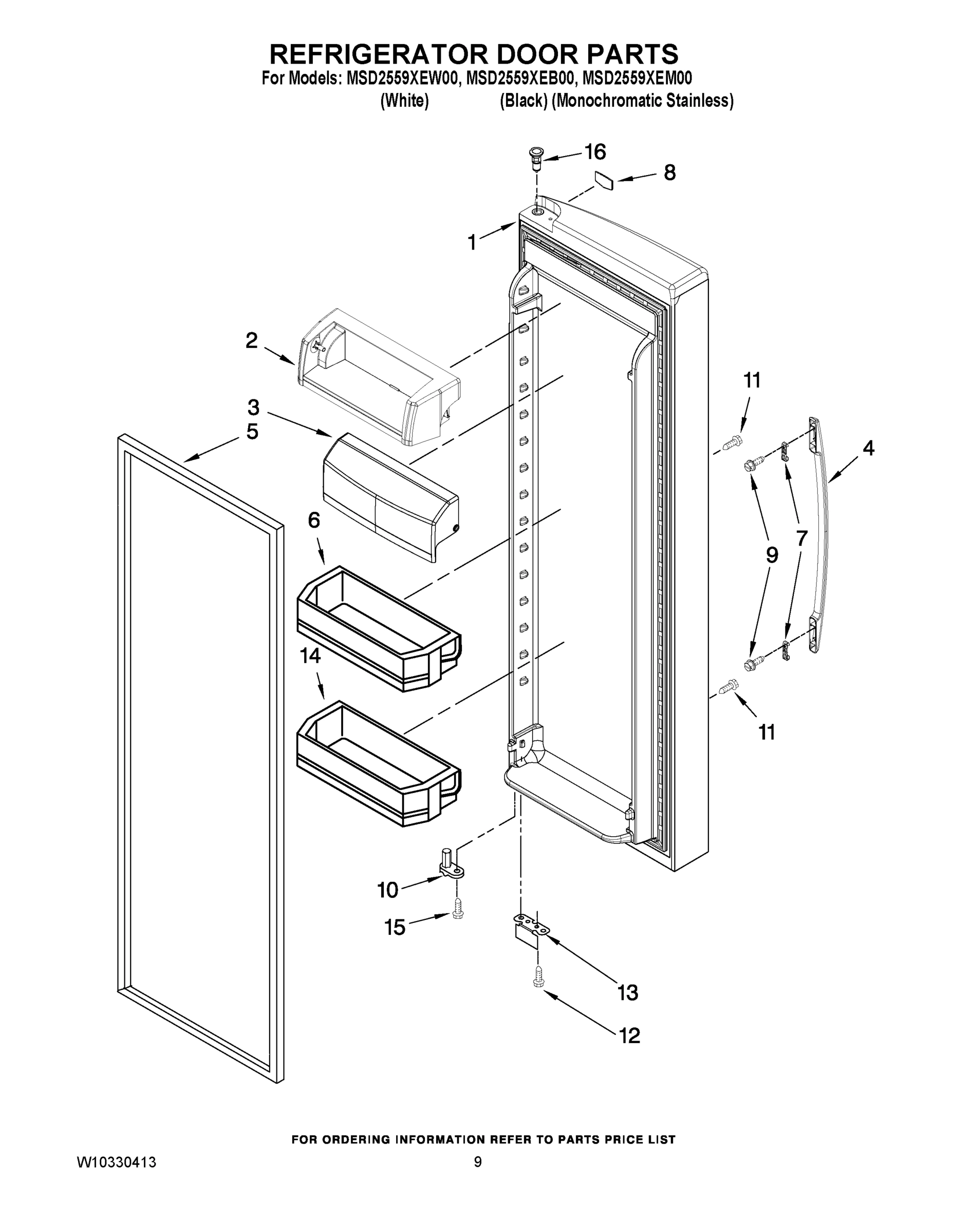 06 - REFRIGERATOR DOOR PARTS