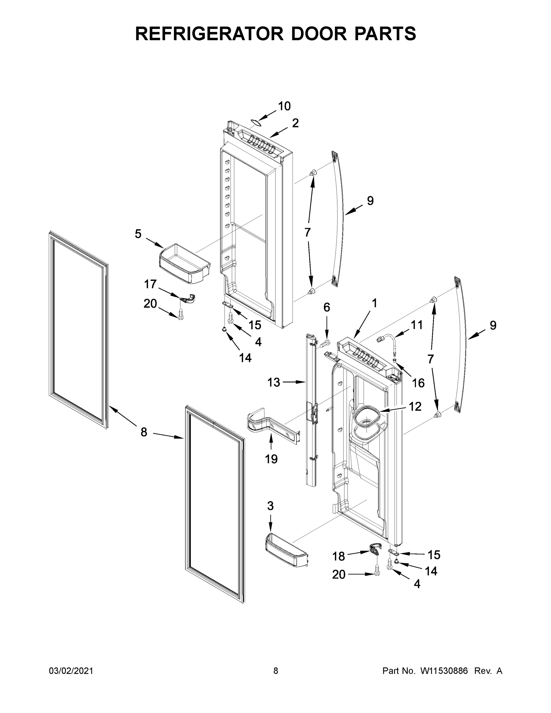 05 - REFRIGERATOR DOOR PARTS