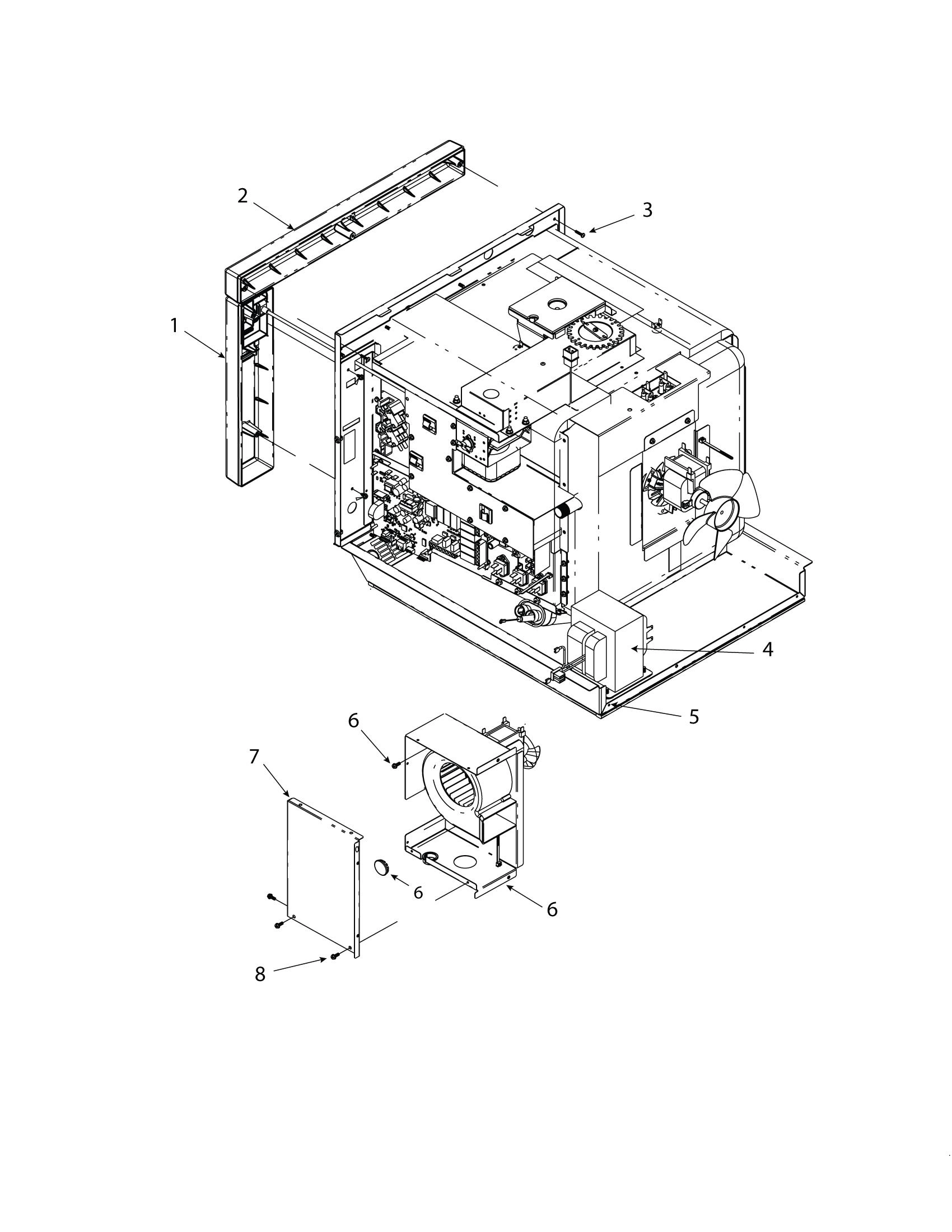 BLOWER MOTOR / TOUCH PANEL & DISPLAY / TRANSFORMER