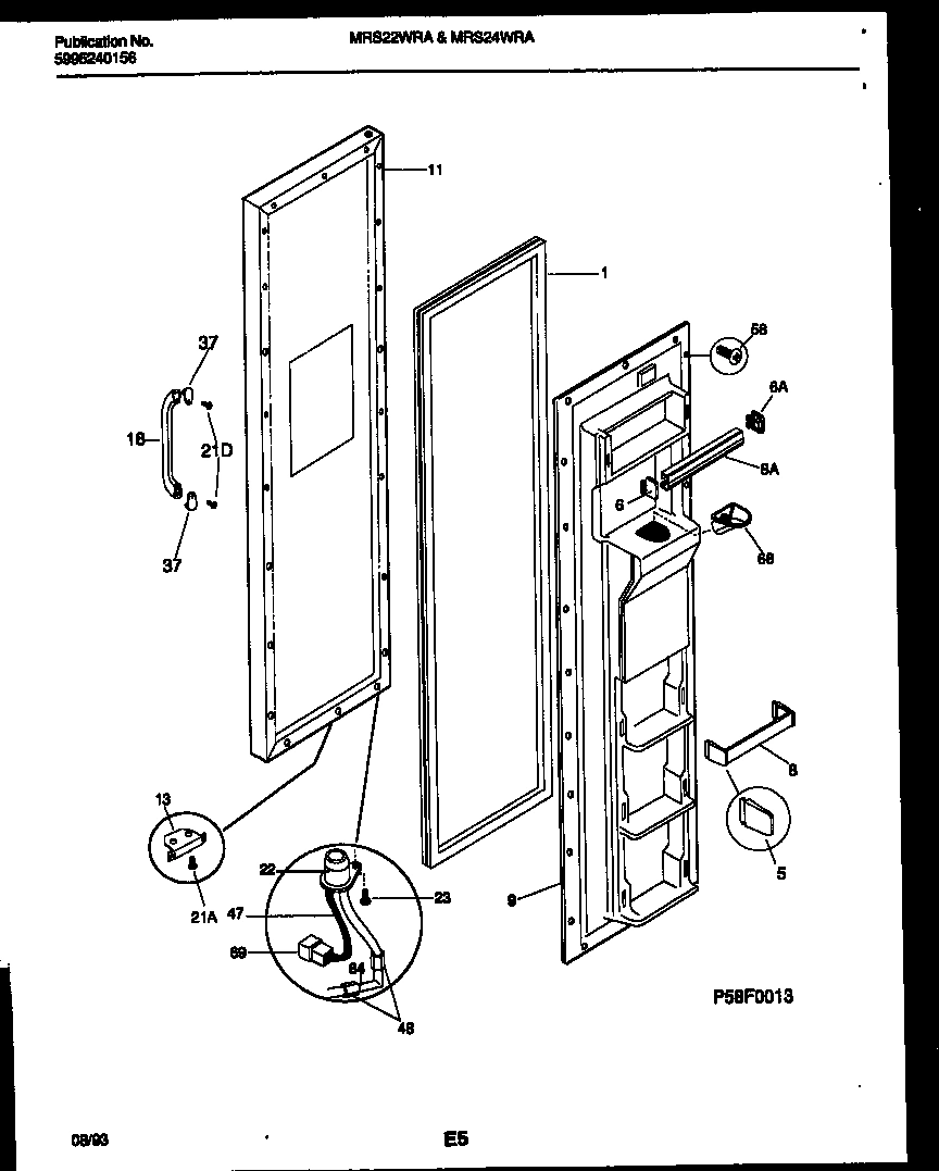 02 - FREEZER DOOR PARTS
