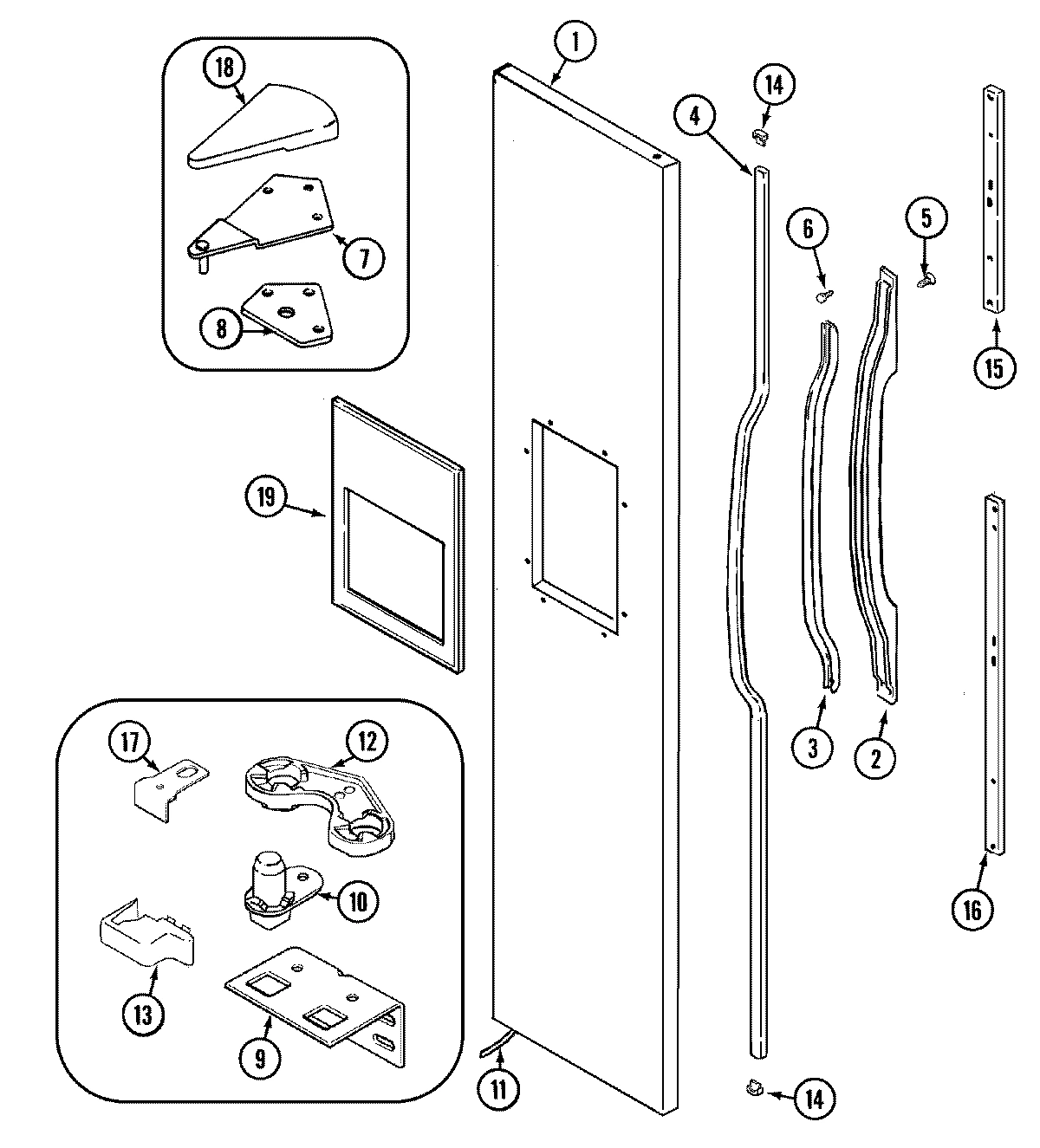 06 - FREEZER OUTER DOOR (GS2526CEDB)