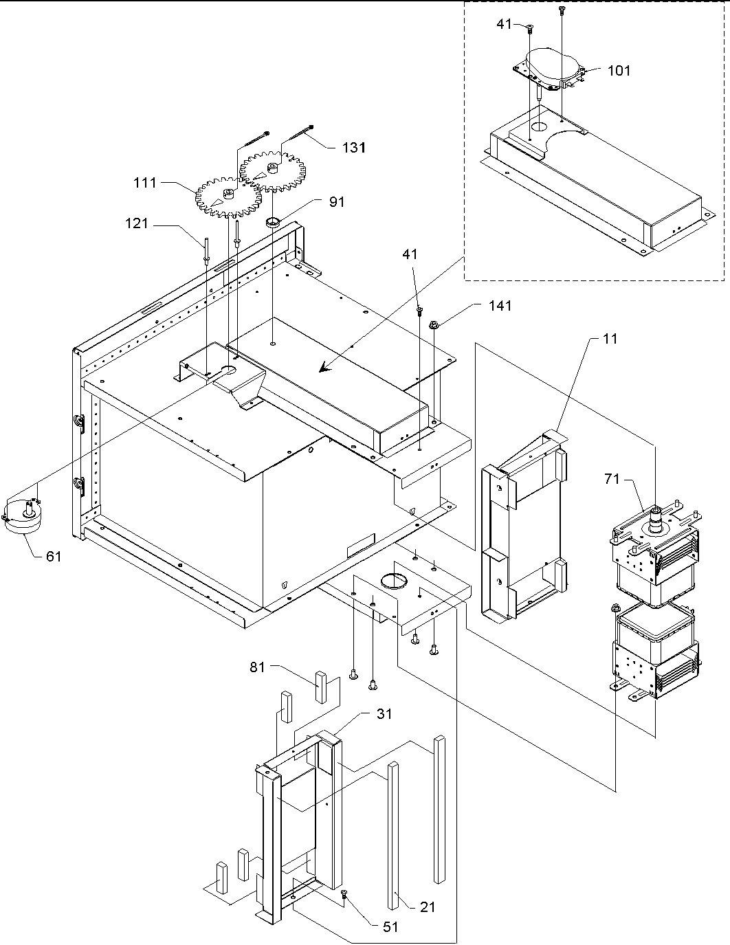 05 - MAGNETRON/STIRRER MOTOR