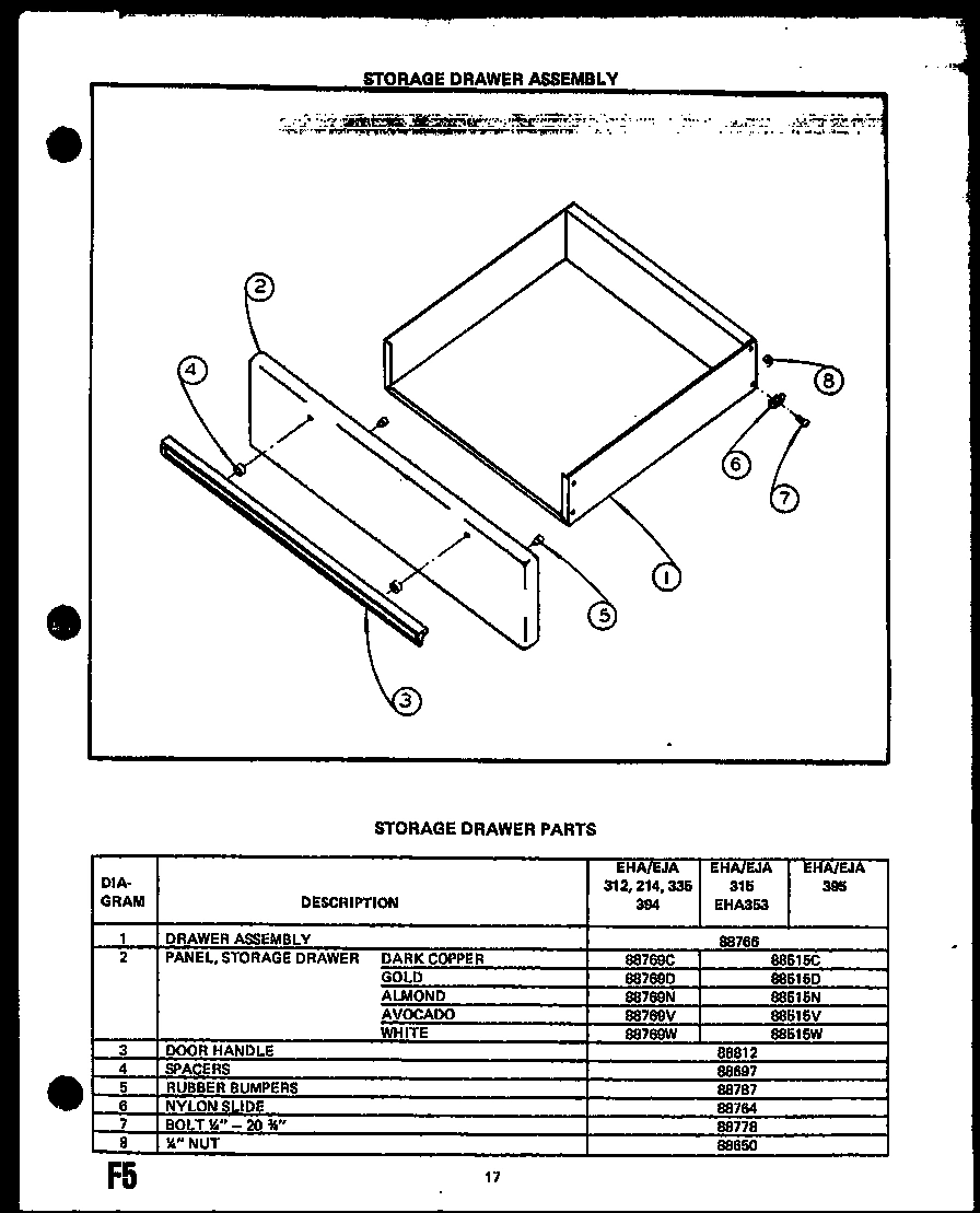 05 - STORAGE DRAWER ASSY