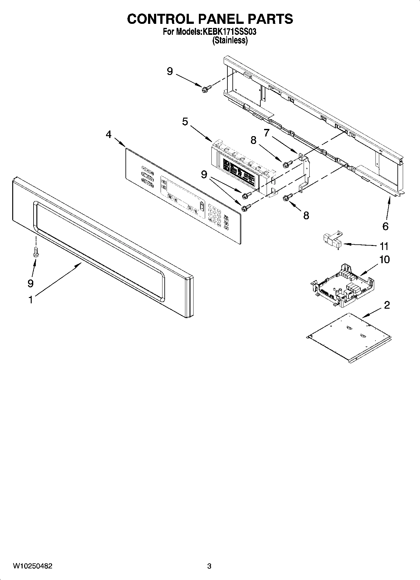 02 - CONTROL PANEL PARTS
