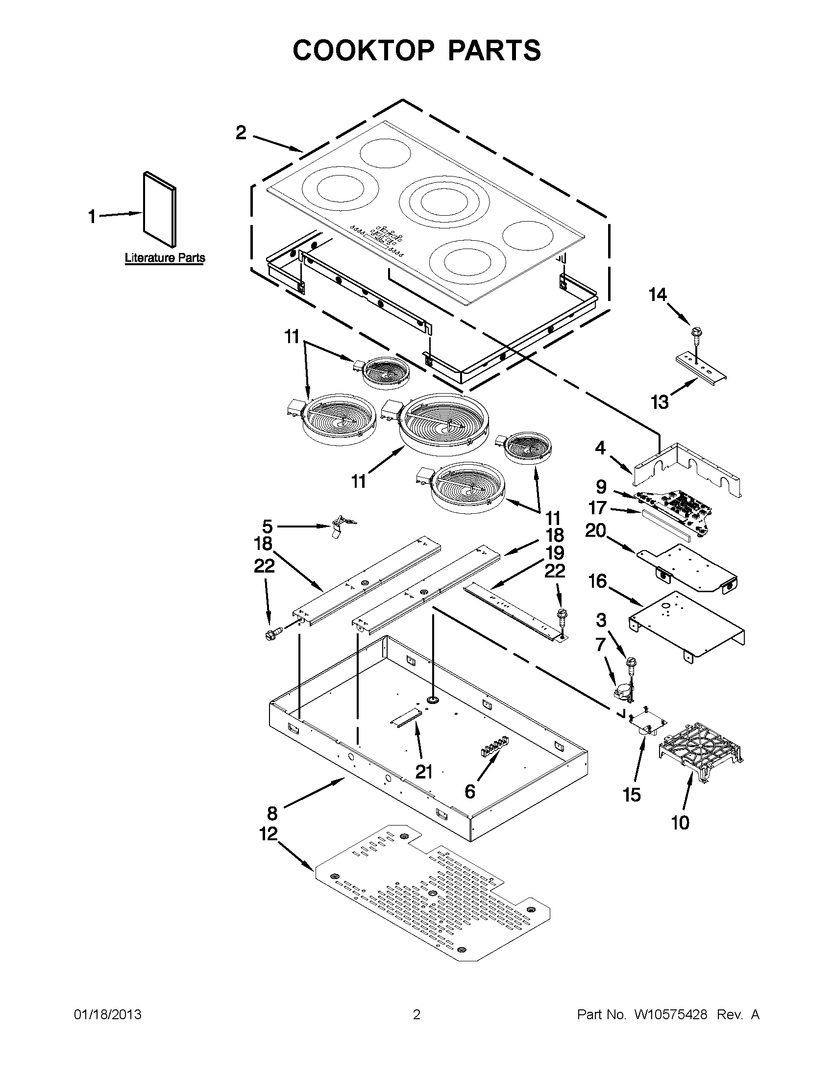 01 - COOKTOP PARTS
