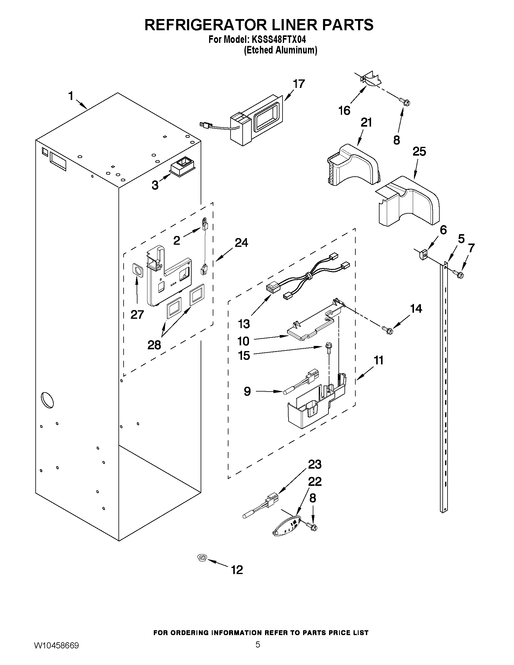 04 - REFRIGERATOR LINER PARTS