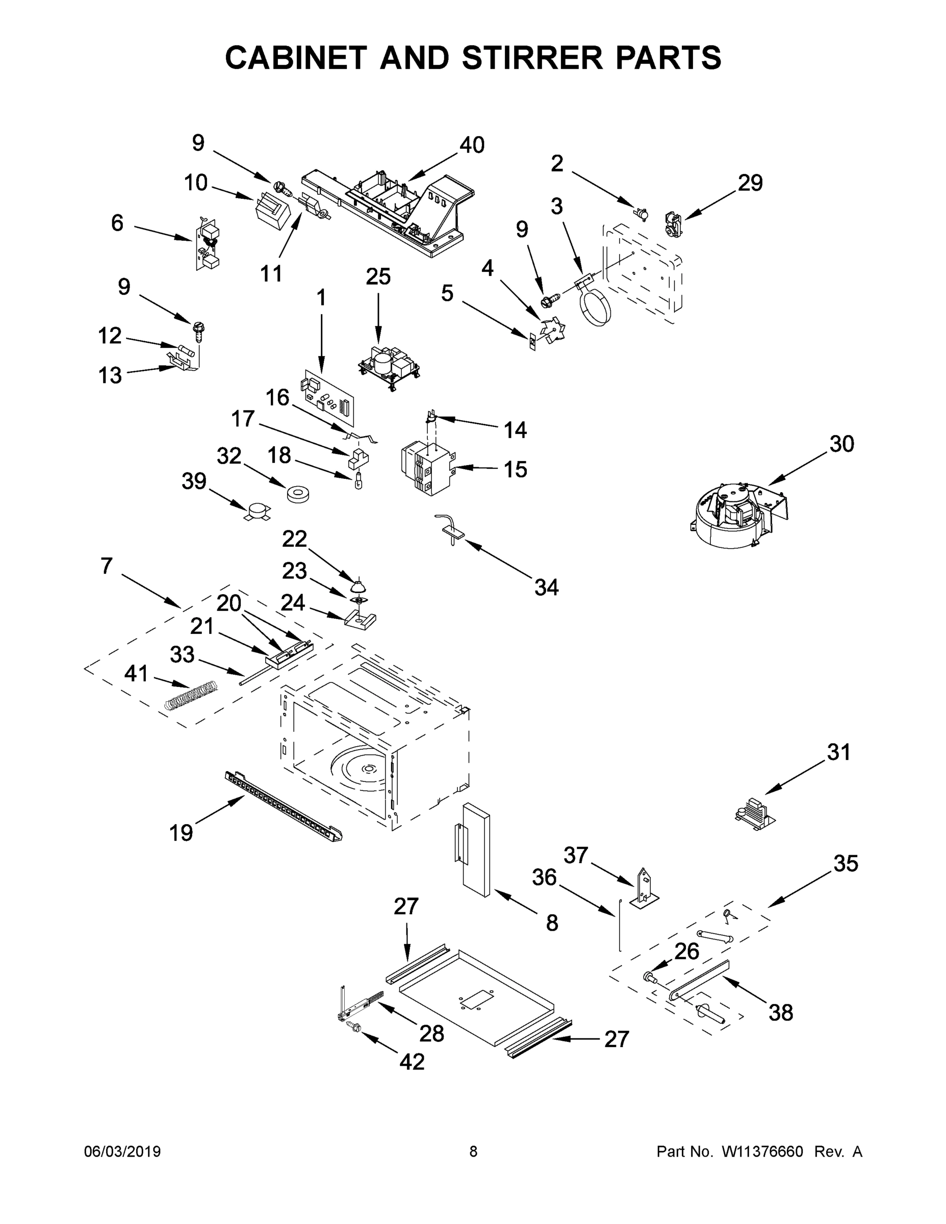 05 - CABINET AND STIRRER PARTS