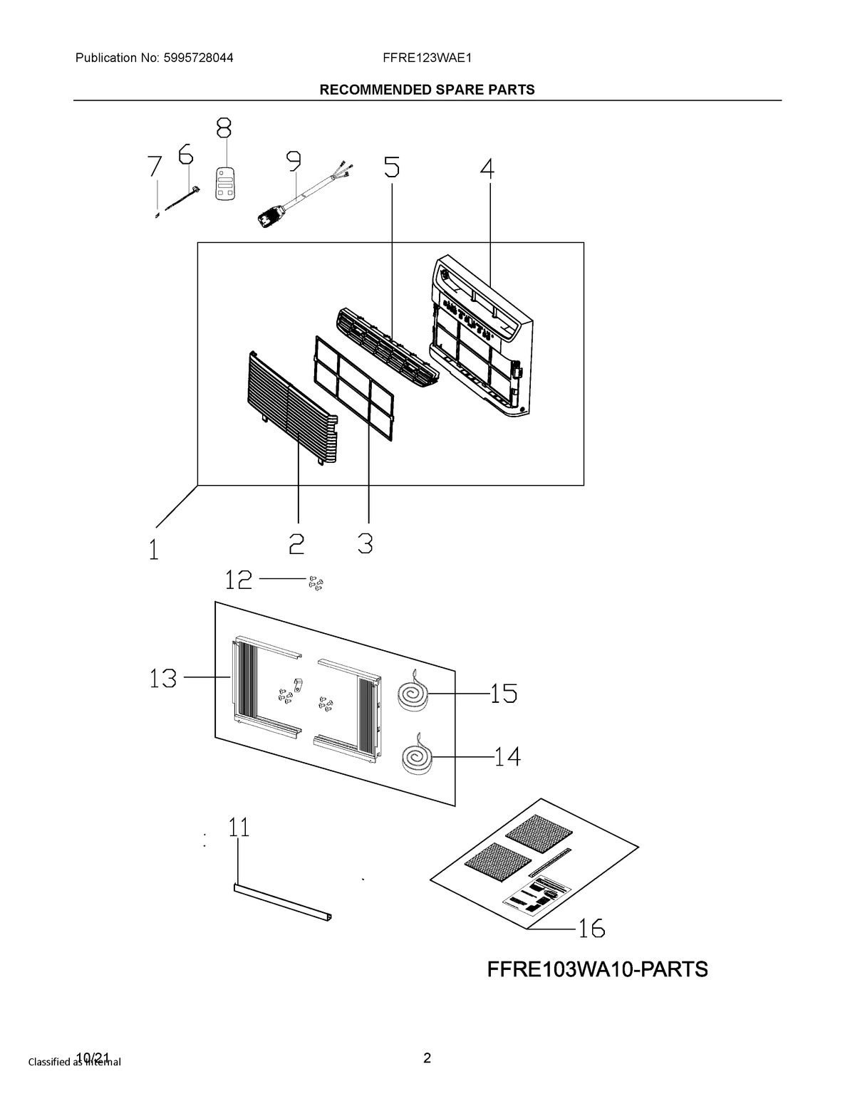 02 - RECOMMENDED SPARE PARTS