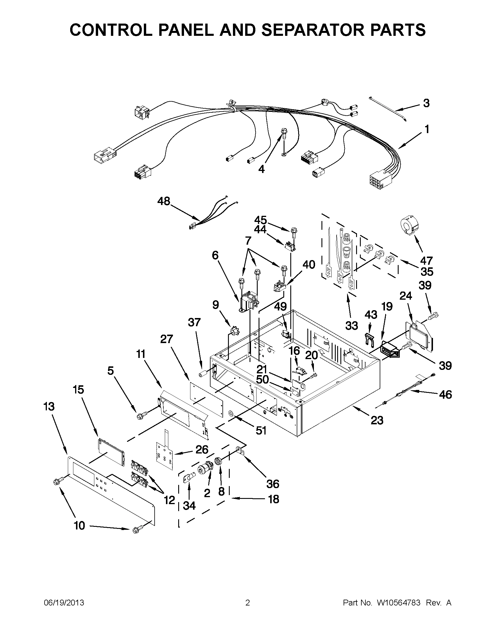 01 - CONTROL PANEL AND SEPARATOR PARTS