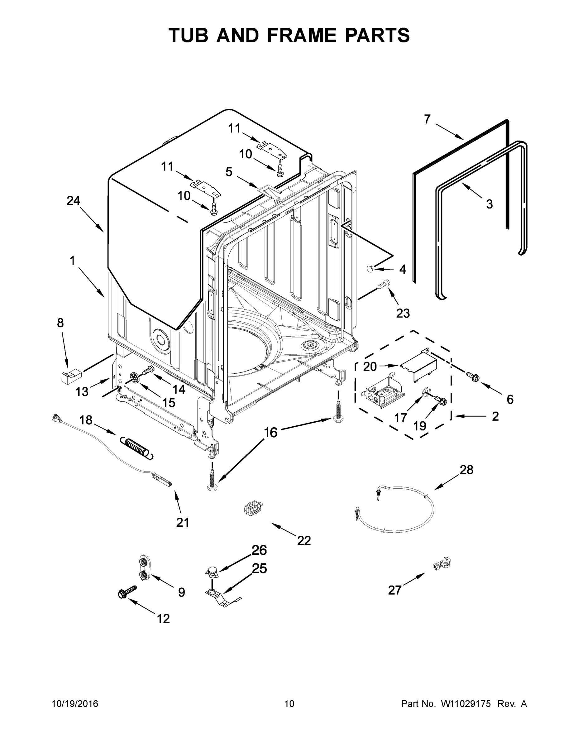 06 - TUB AND FRAME PARTS