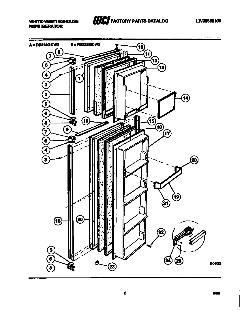 02 - FREEZER DOOR PARTS