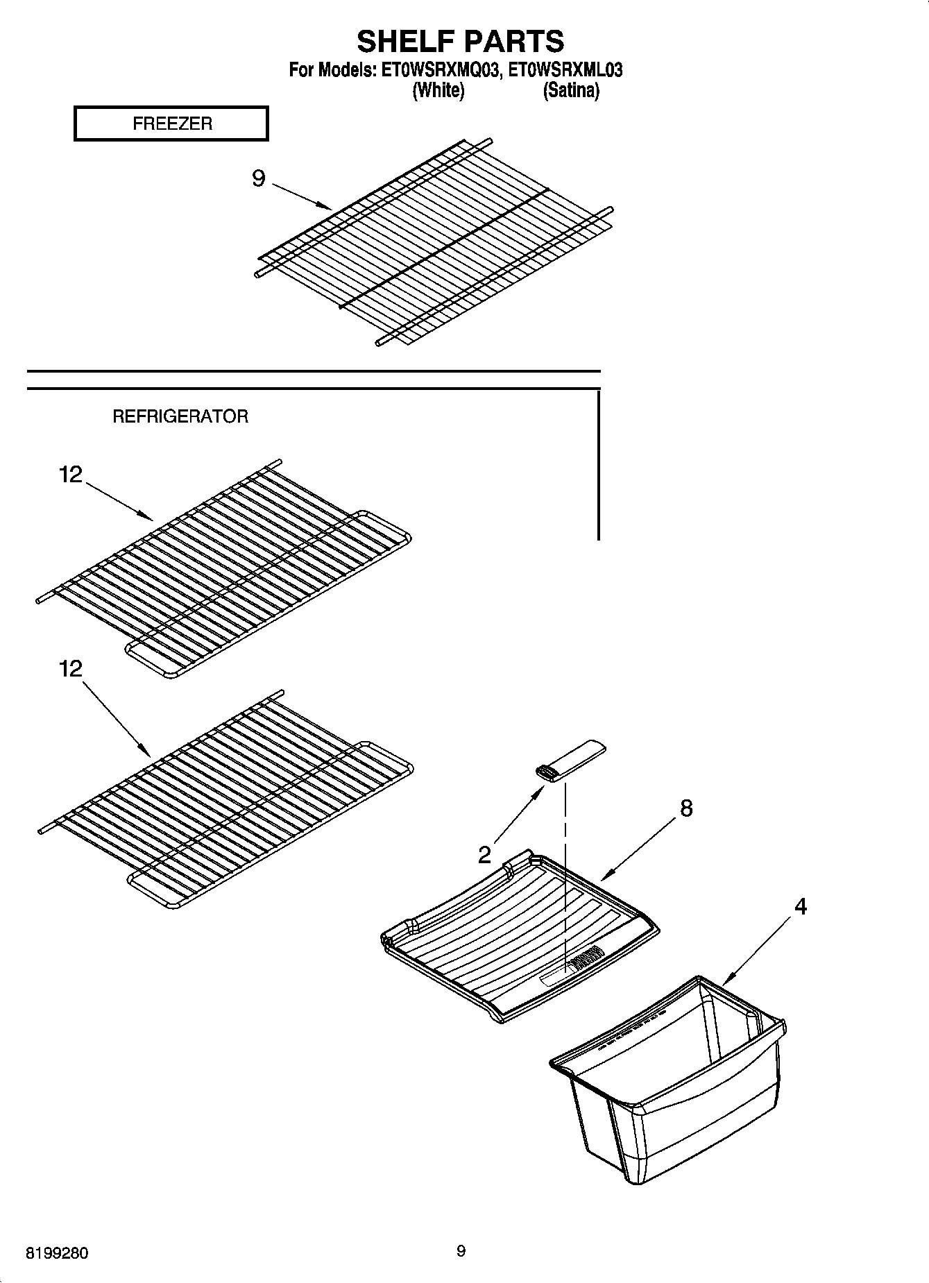 05 - SHELF PARTS, OPTIONAL PARTS